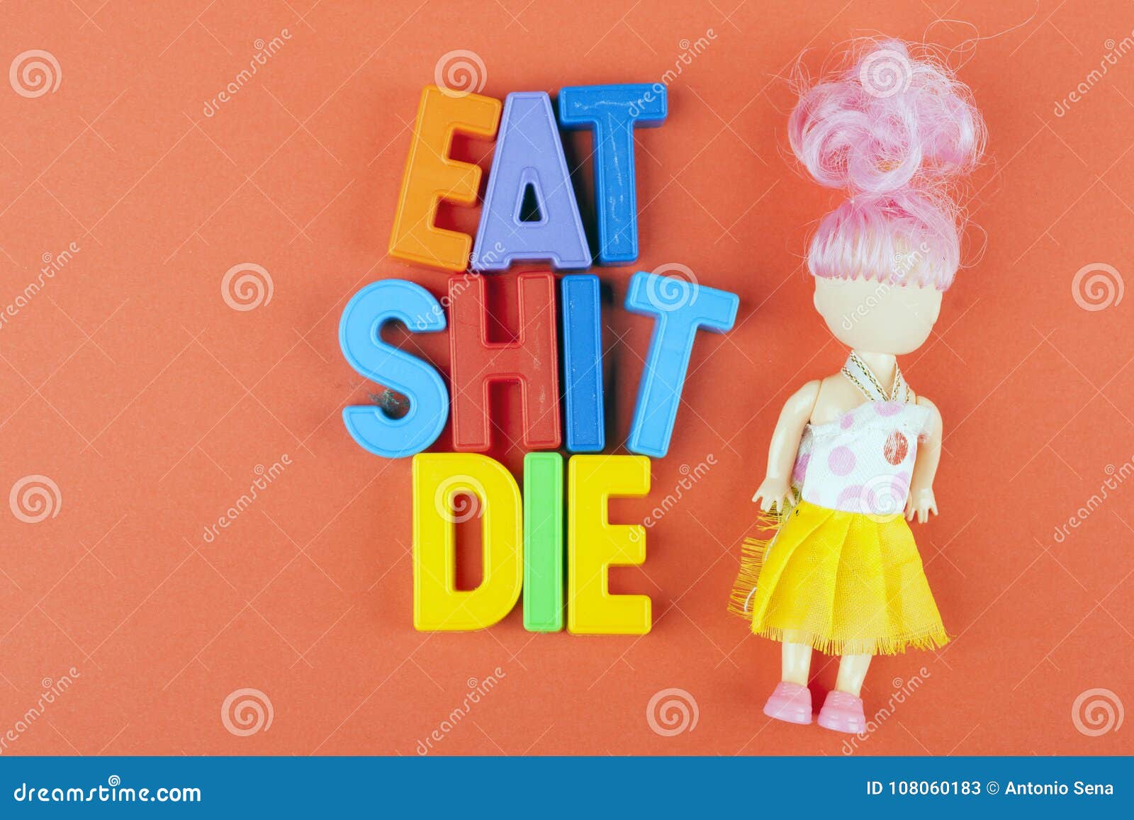 Girl eat shit