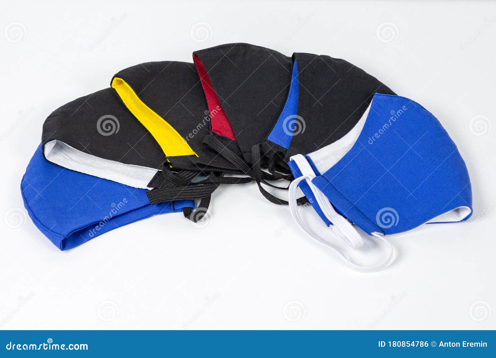 Colored medical masks stock photo. Image of infection 180854786