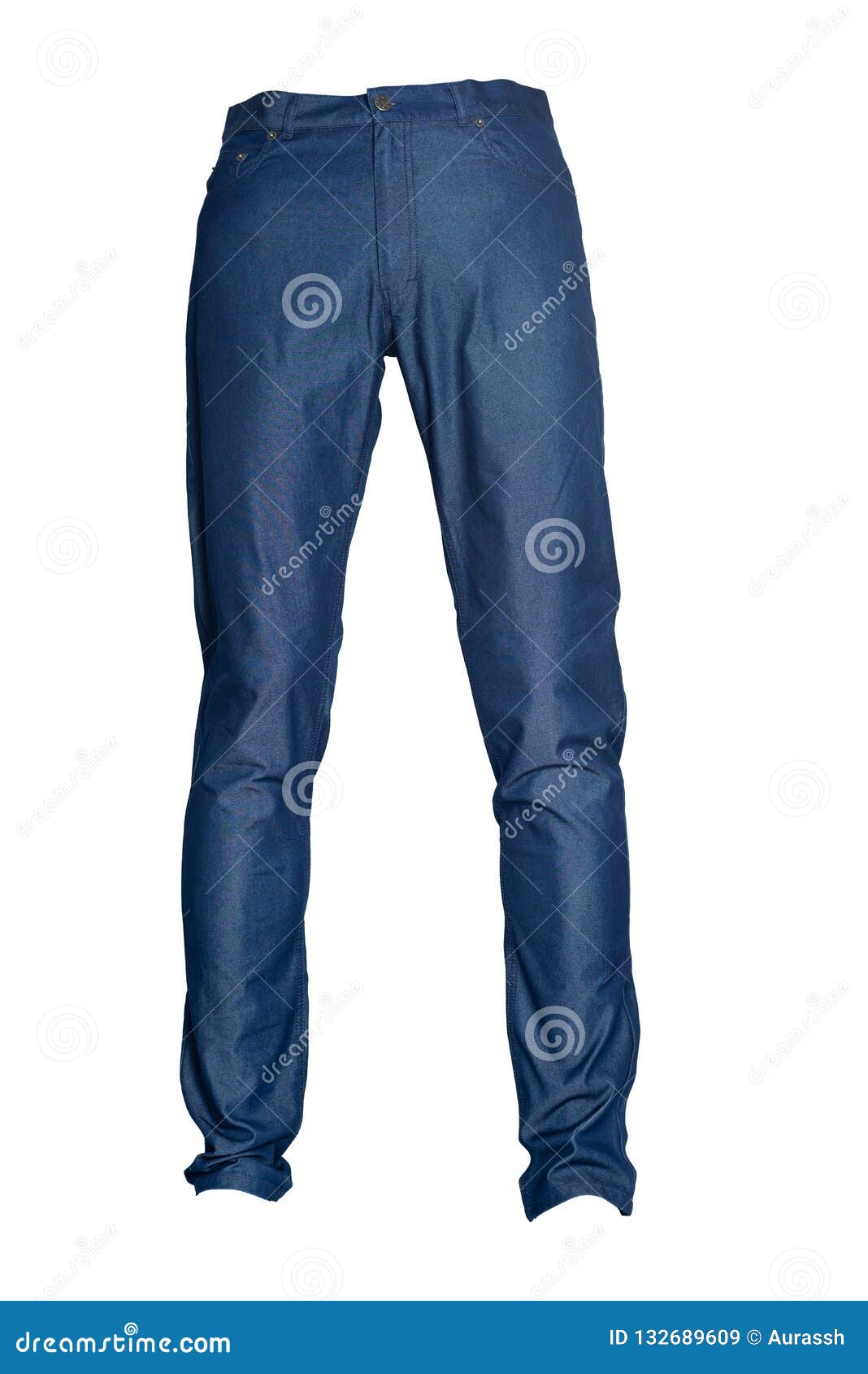 Colored Men Pants Isolated on White Background Stock Image - Image of ...