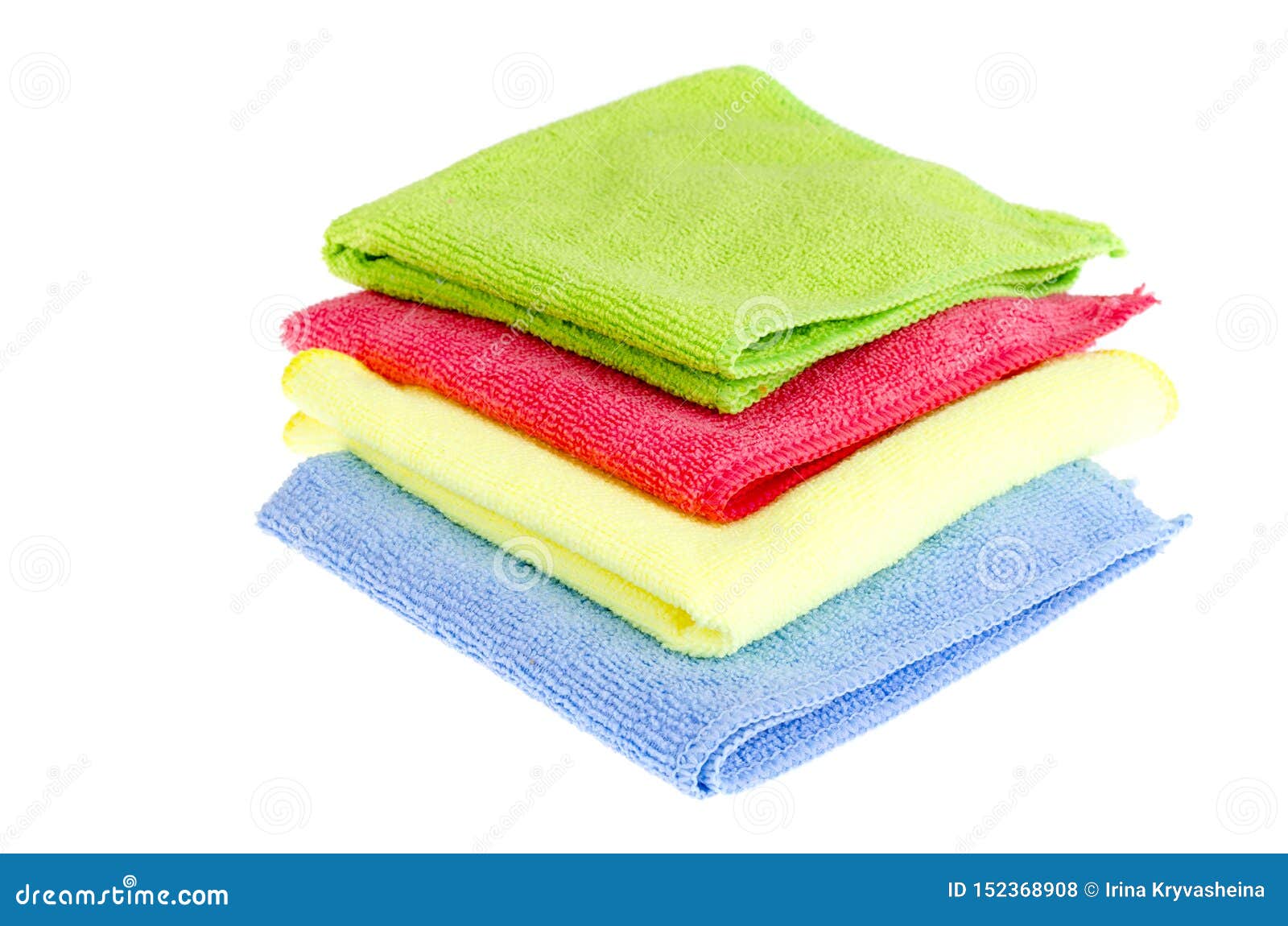 Colored Microfiber Cleaning Cloths. Stock Photo Image of dust