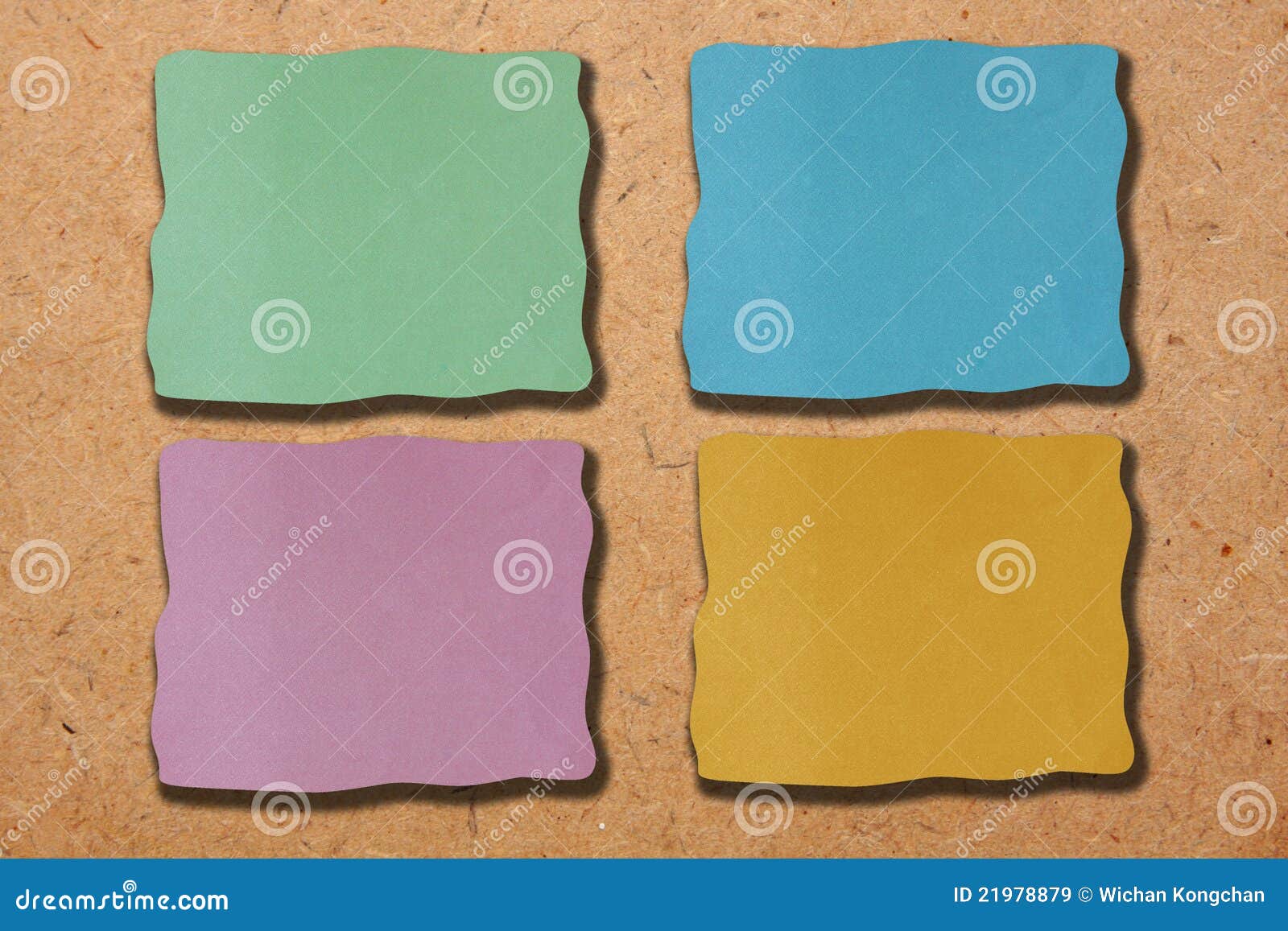 Colored notes paper stock image. Image of pink, green 21978879