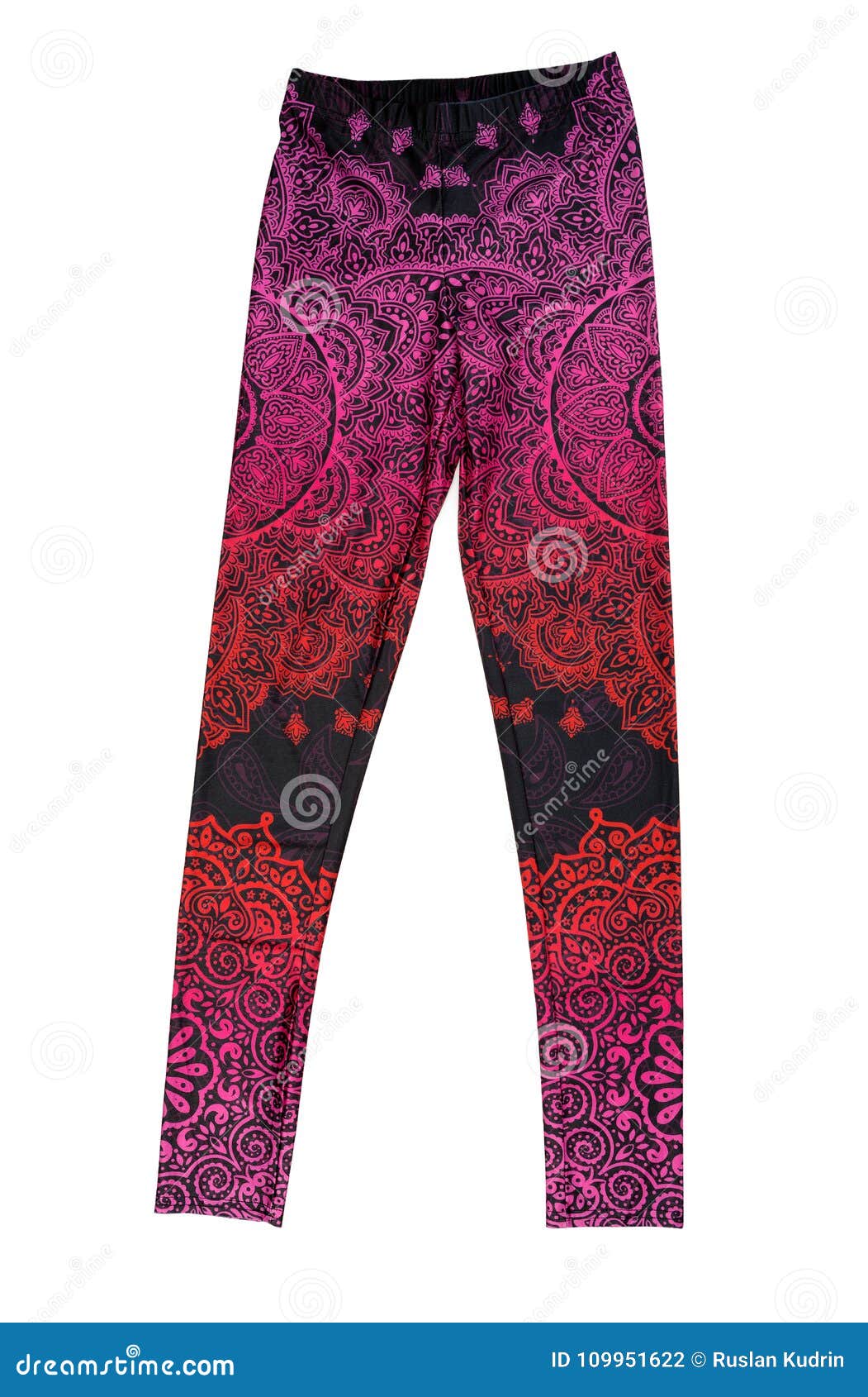 Colored Pants for Yoga. Isolate on White Stock Photo - Image of ...