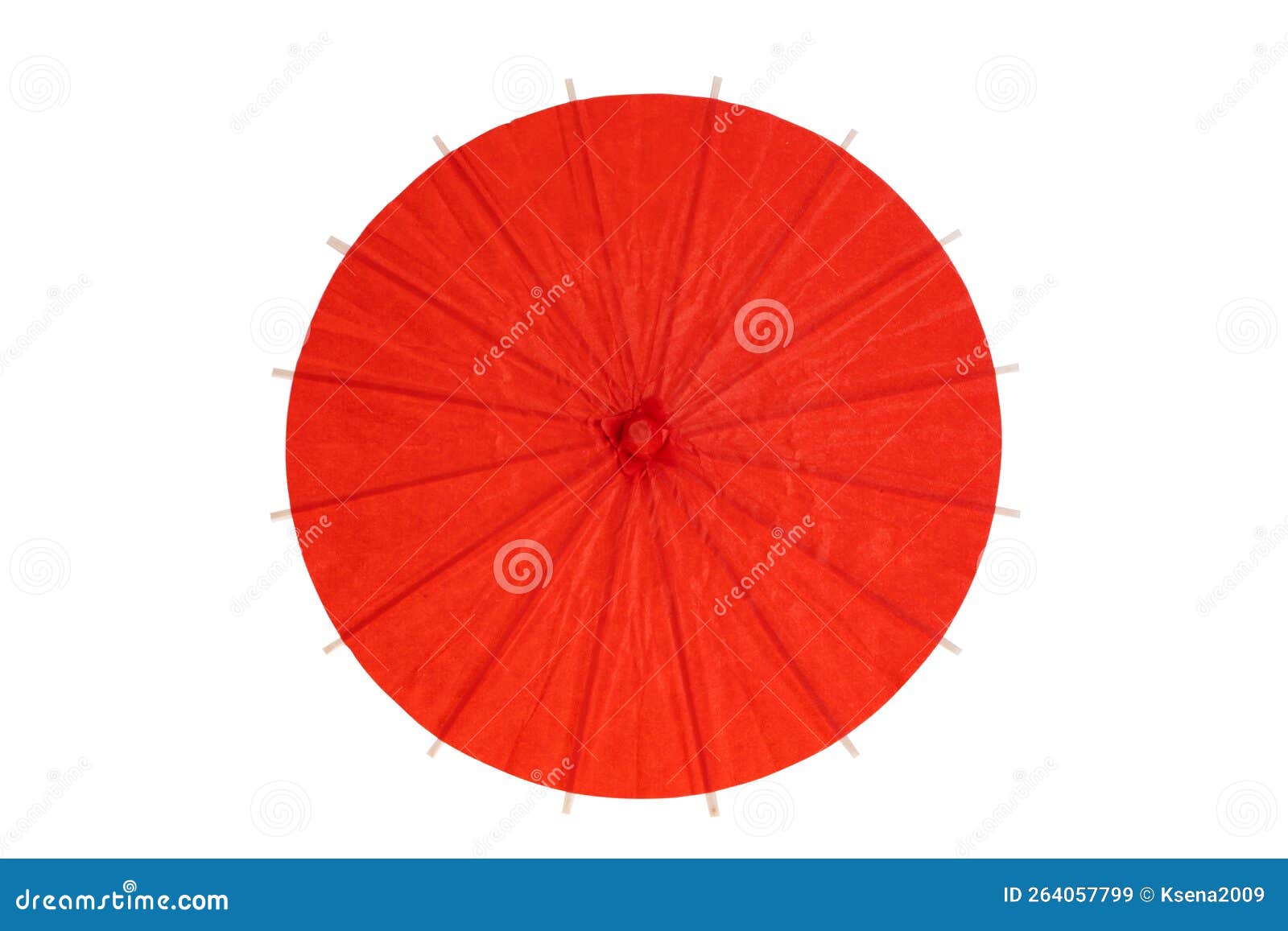 Colored Paper Japanese Umbrellas Isolated Stock Image Image of