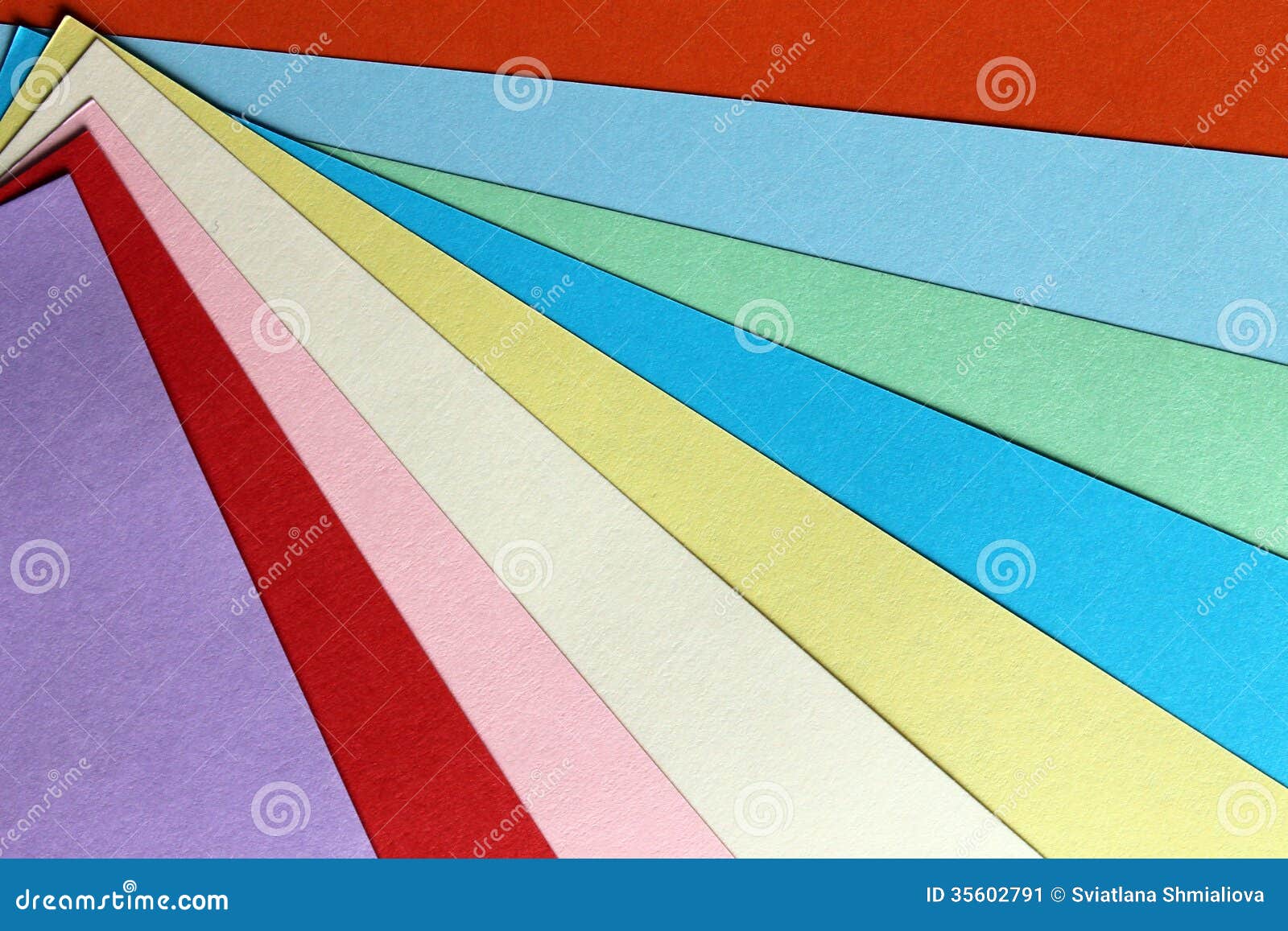 Colored paper stock image. Image of color, varicolored 35602791