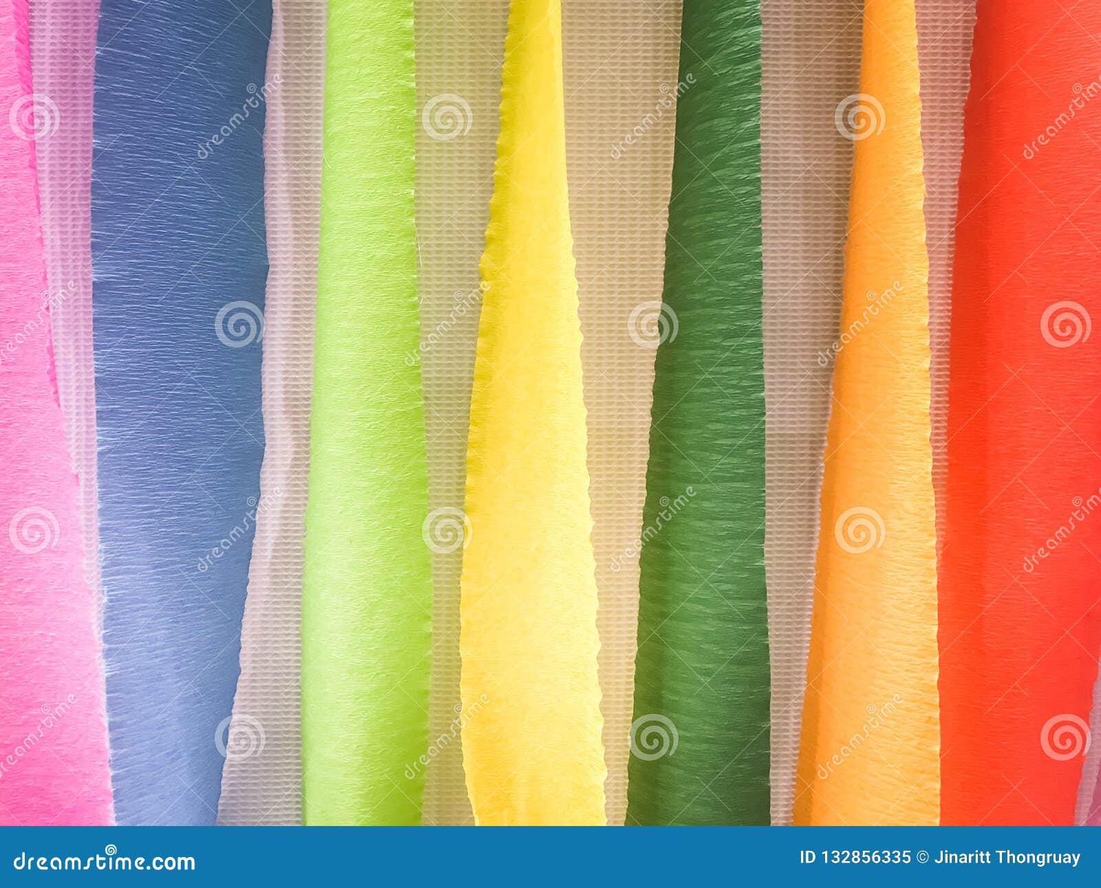 Colored Paper Strips Decorate Stock Image Image of papers, orange