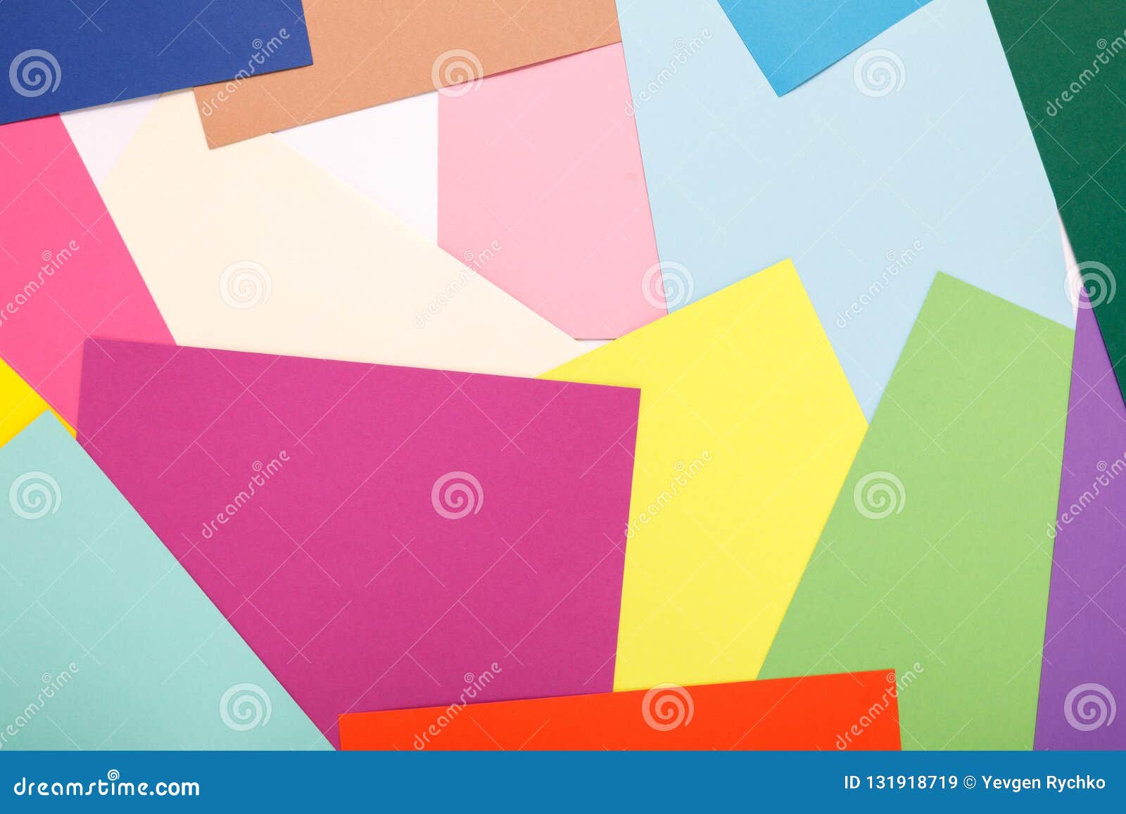 Colored Paper Texture Minimalism Background. Geometric ...