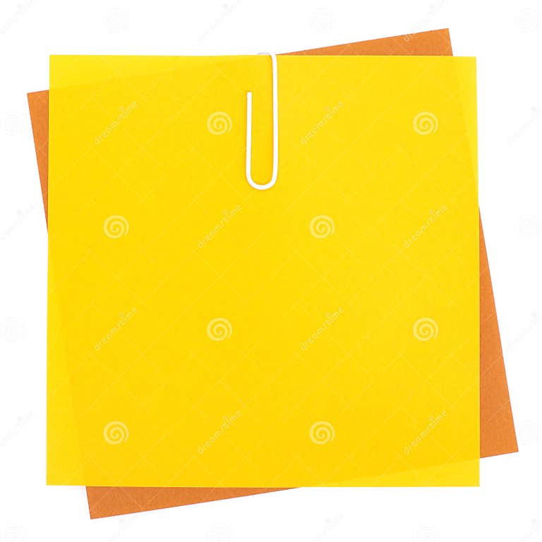 Colored papers with staple stock image. Image of inquiry 33051339