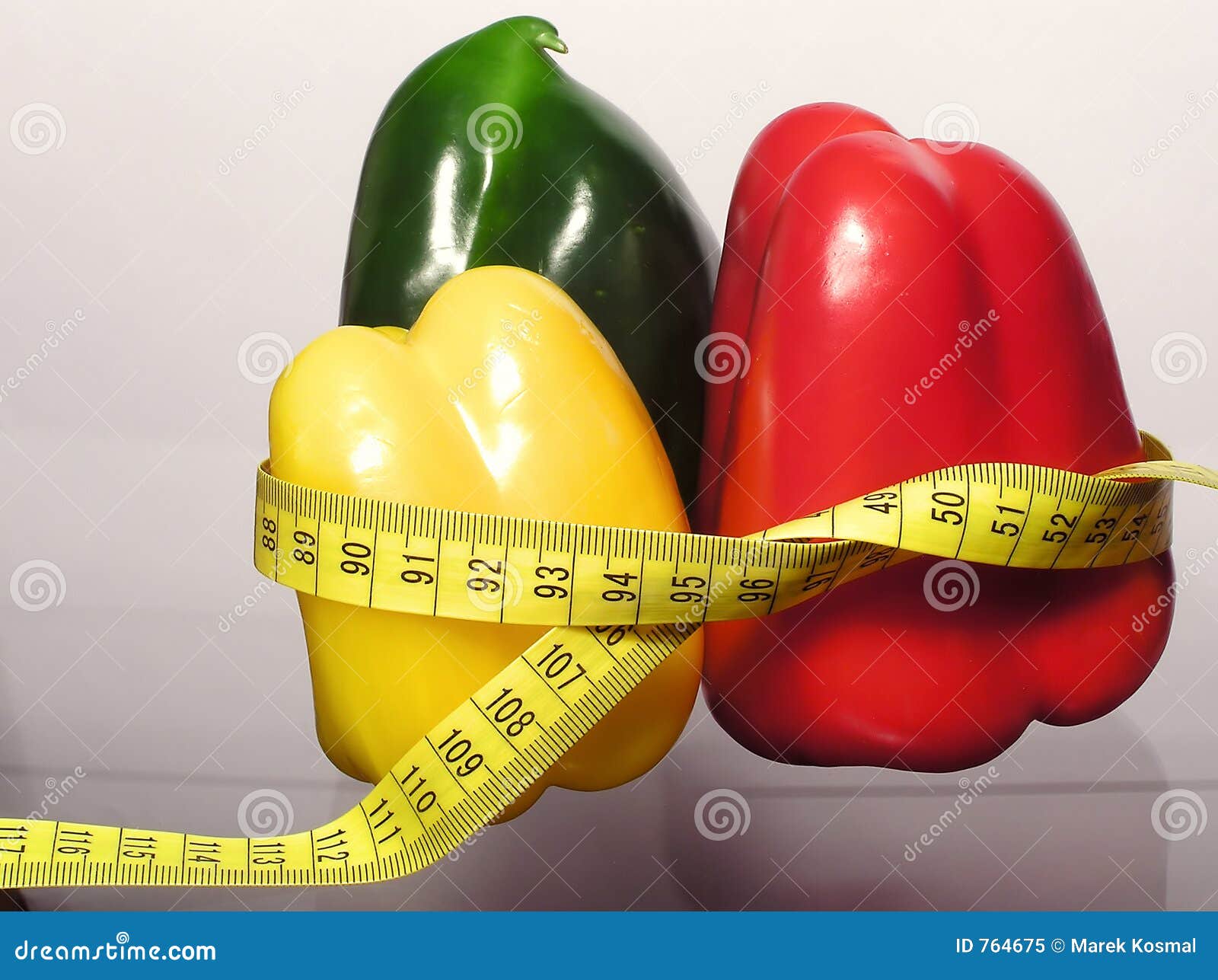 Colored paprika stock image. Image of vegetable, measure 764675