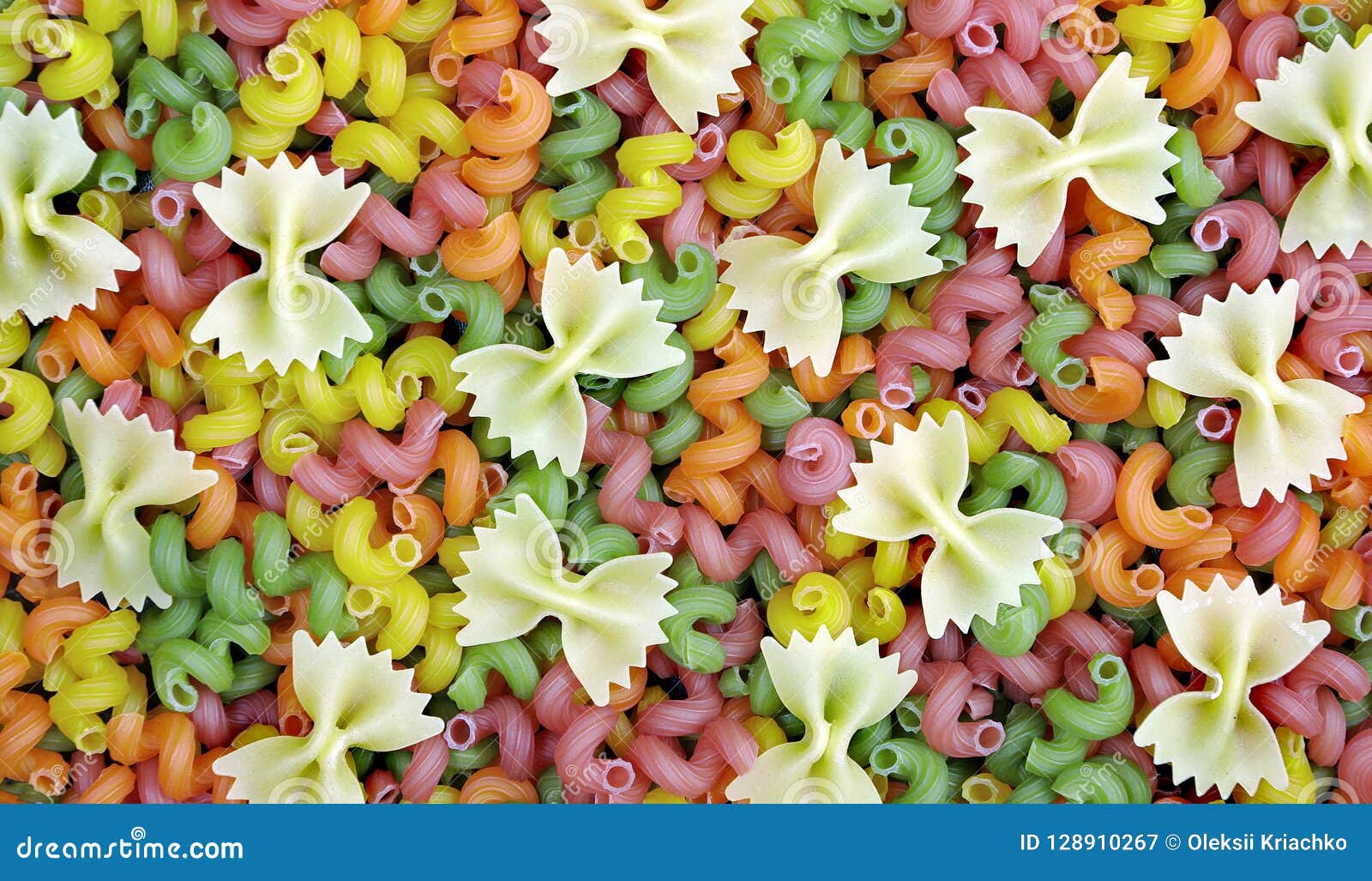 Colored Pasta Texture Background. Close Up Stock Image Image of
