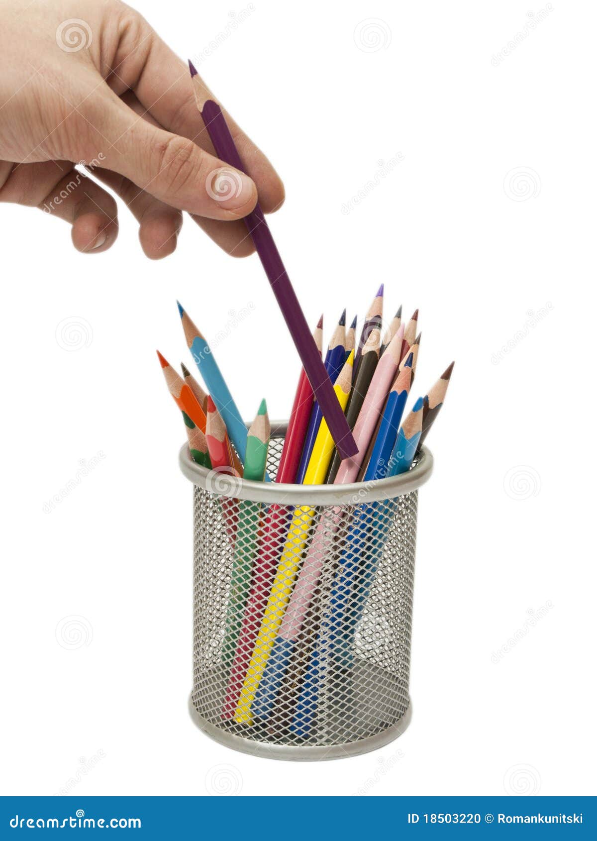 Colored pencil stock photo. Image of isolated, group - 18503220