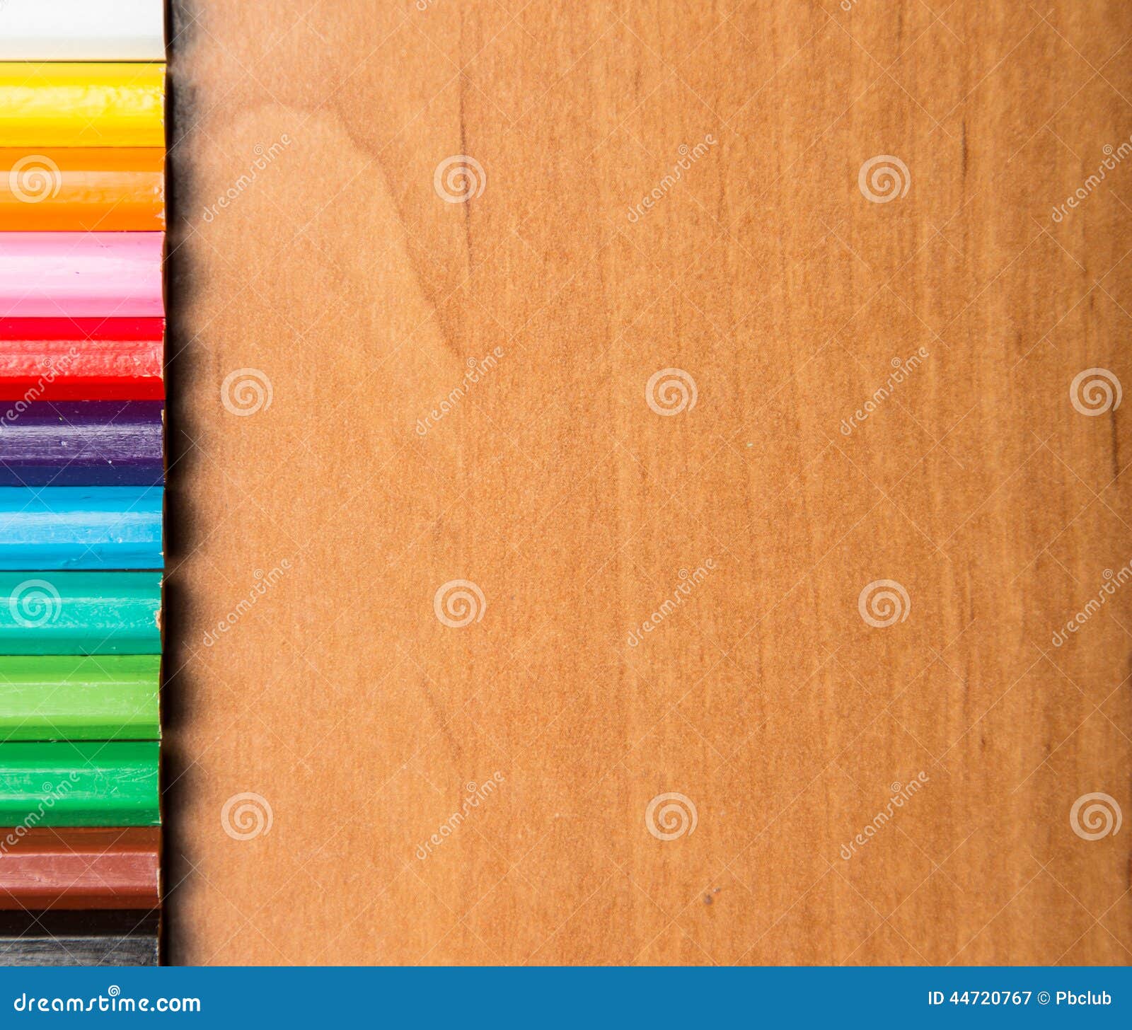 Colored Pencil Ends on Wood Stock Image Image of assorted, surface