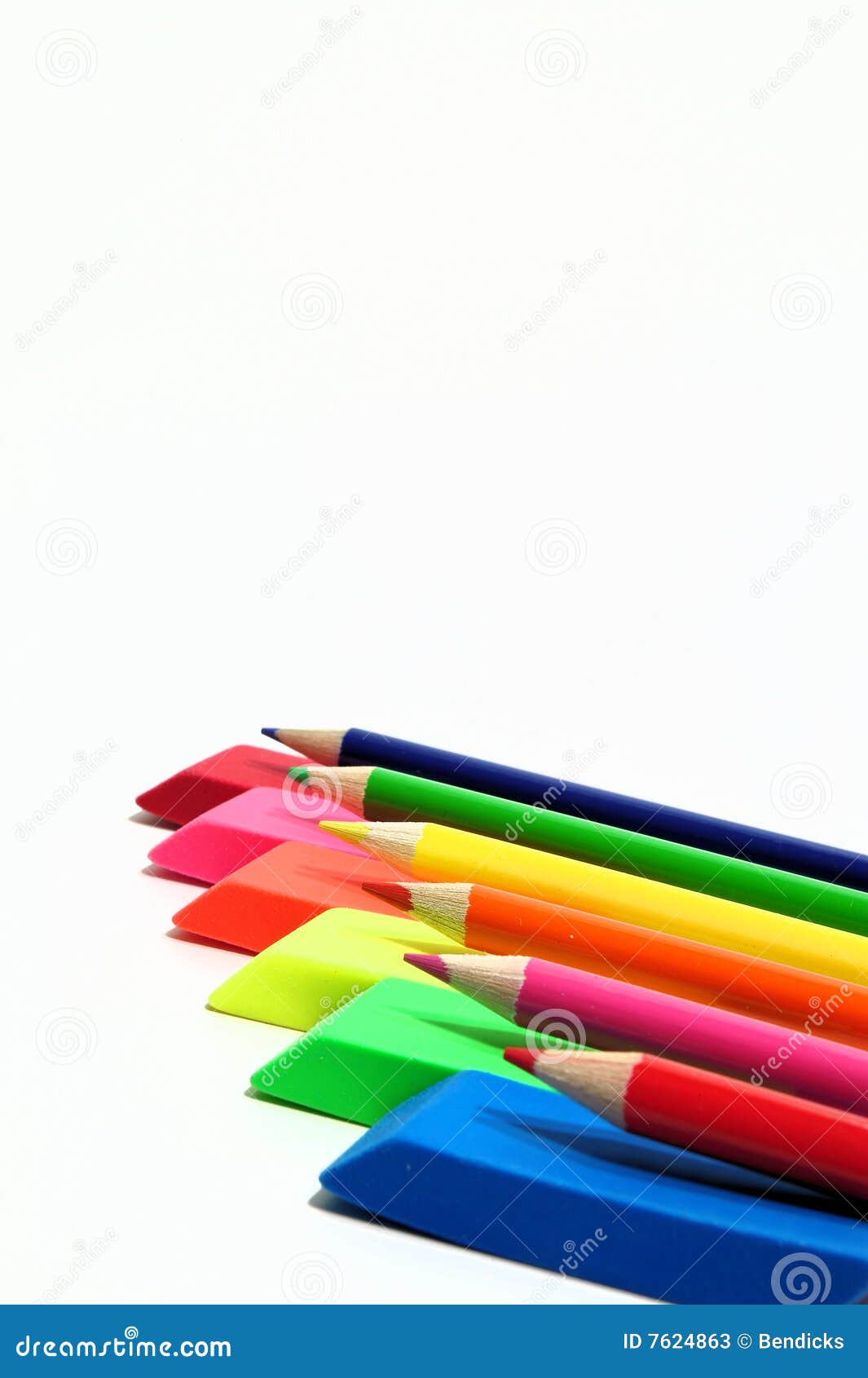 Colored Pencil and Eraser Abstract Stock Image Image of color, colorful 7624863