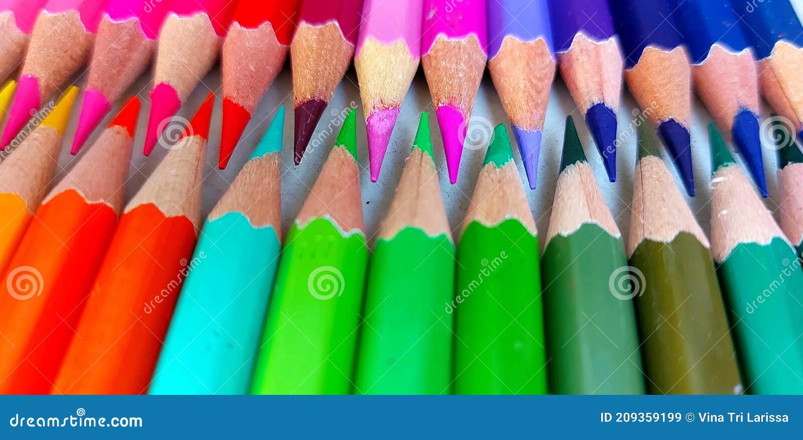 Colored Pencil Organize Based on Color Stock Image Image of based