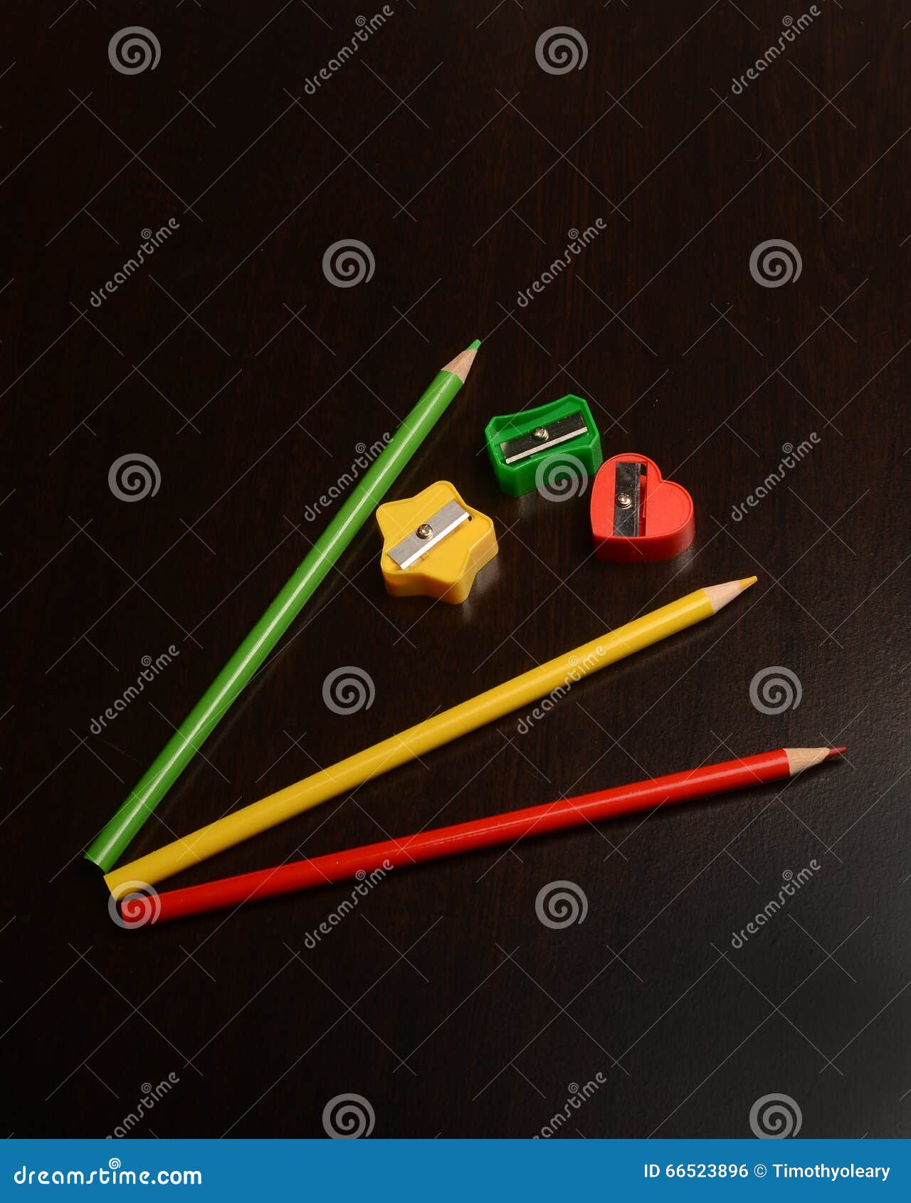 Colored Pencil Sharpeners and Pencils Stock Photo Image of equipment