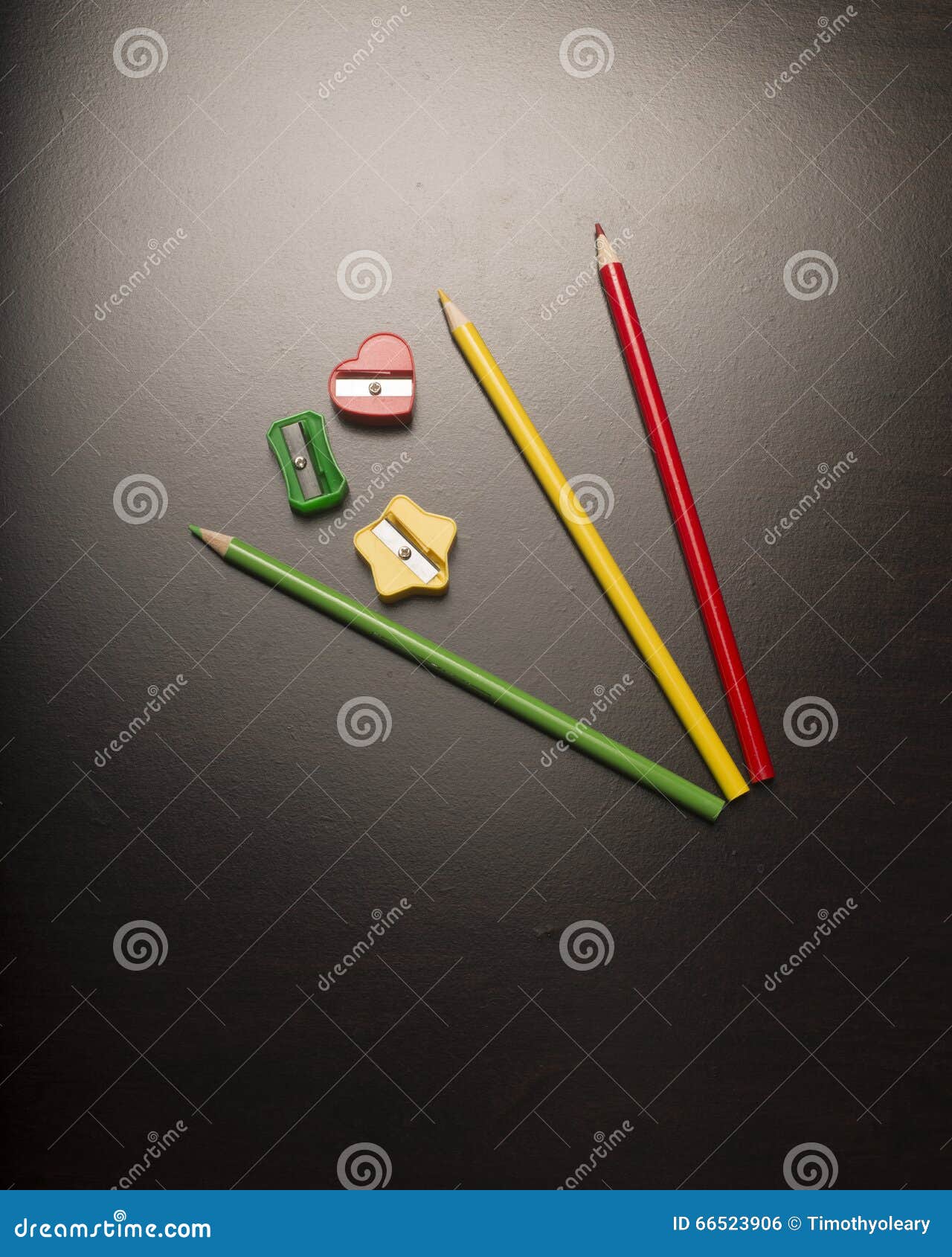 Colored Pencil Sharpeners and Pencils Stock Photo Image of surface