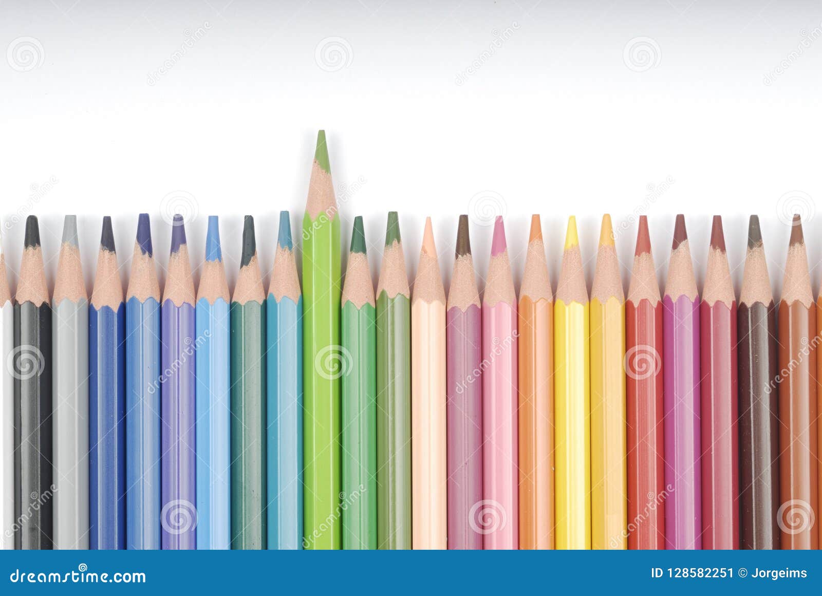 Colored Pencil Composition, Green Color Stock Image Image of color, pencil 128582251