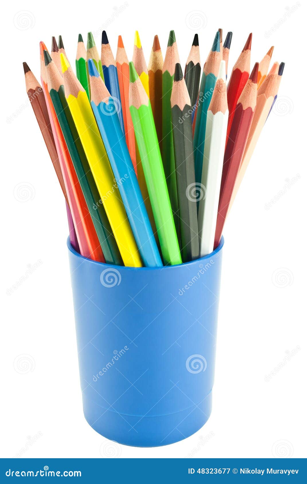 Colored pencils stock image. Image of pencils, isolated - 48323677