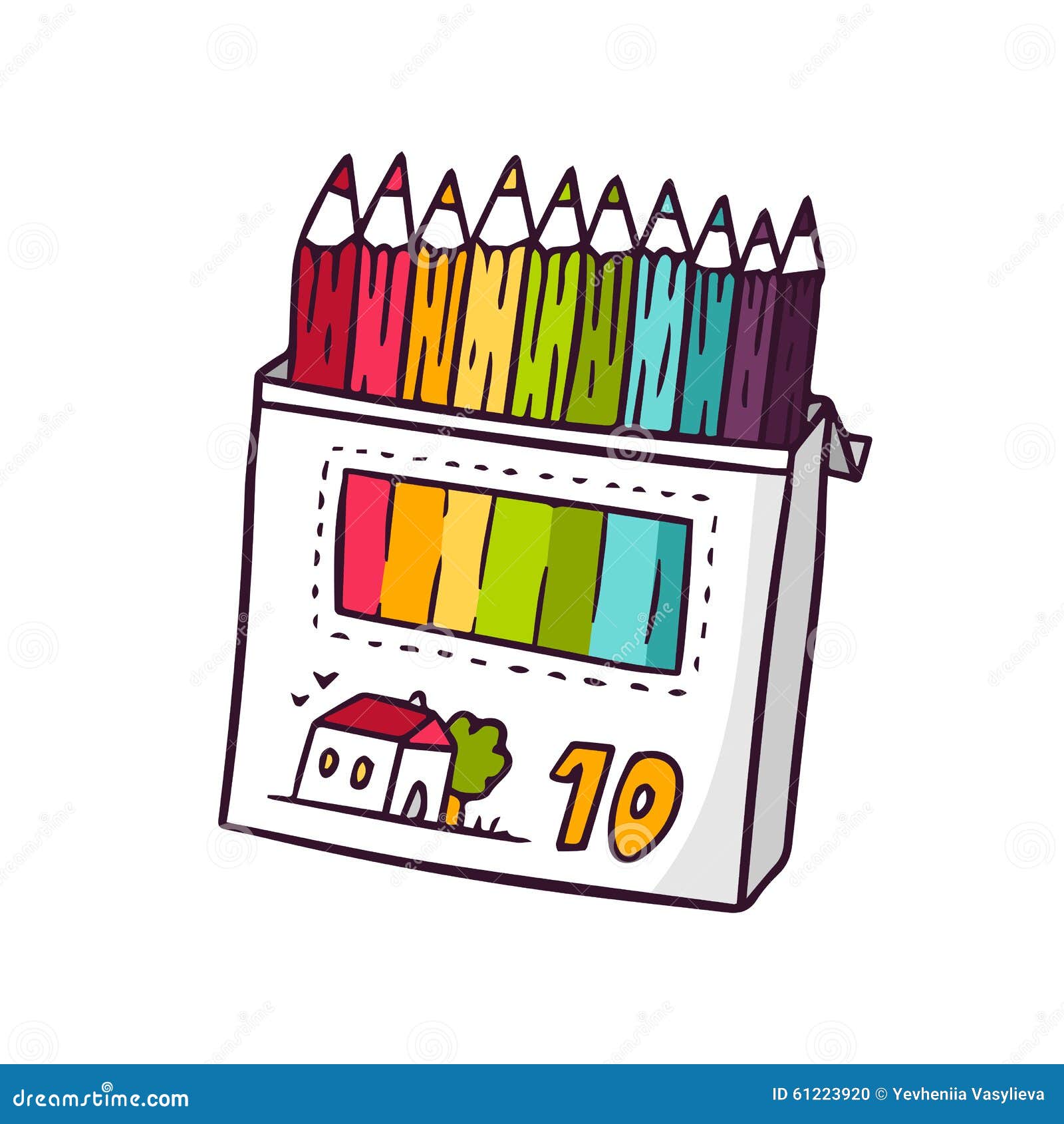 Color pencils for kids and creativity Royalty Free Vector