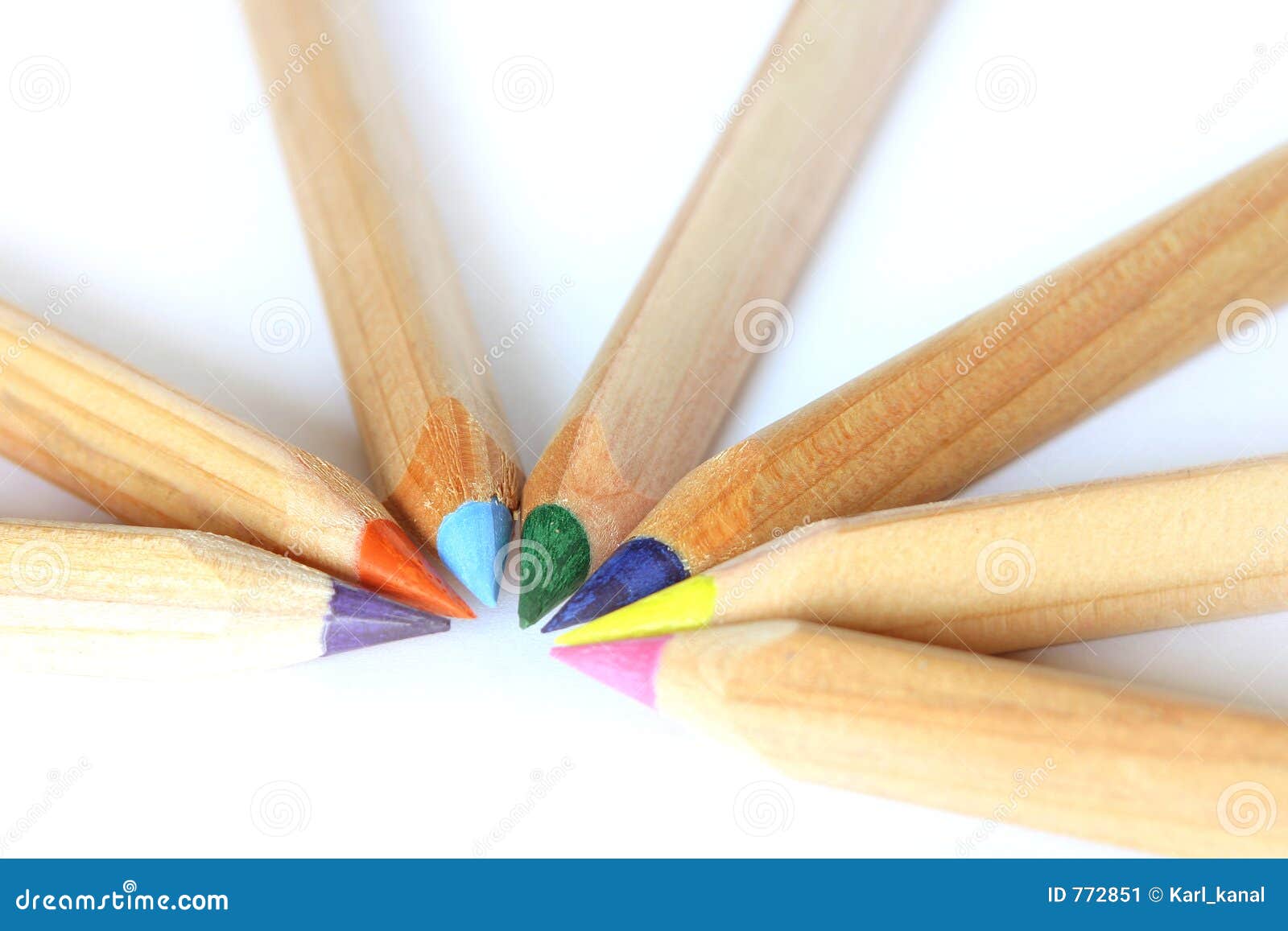 Colored pencils crayons stock image. Image of children 772851