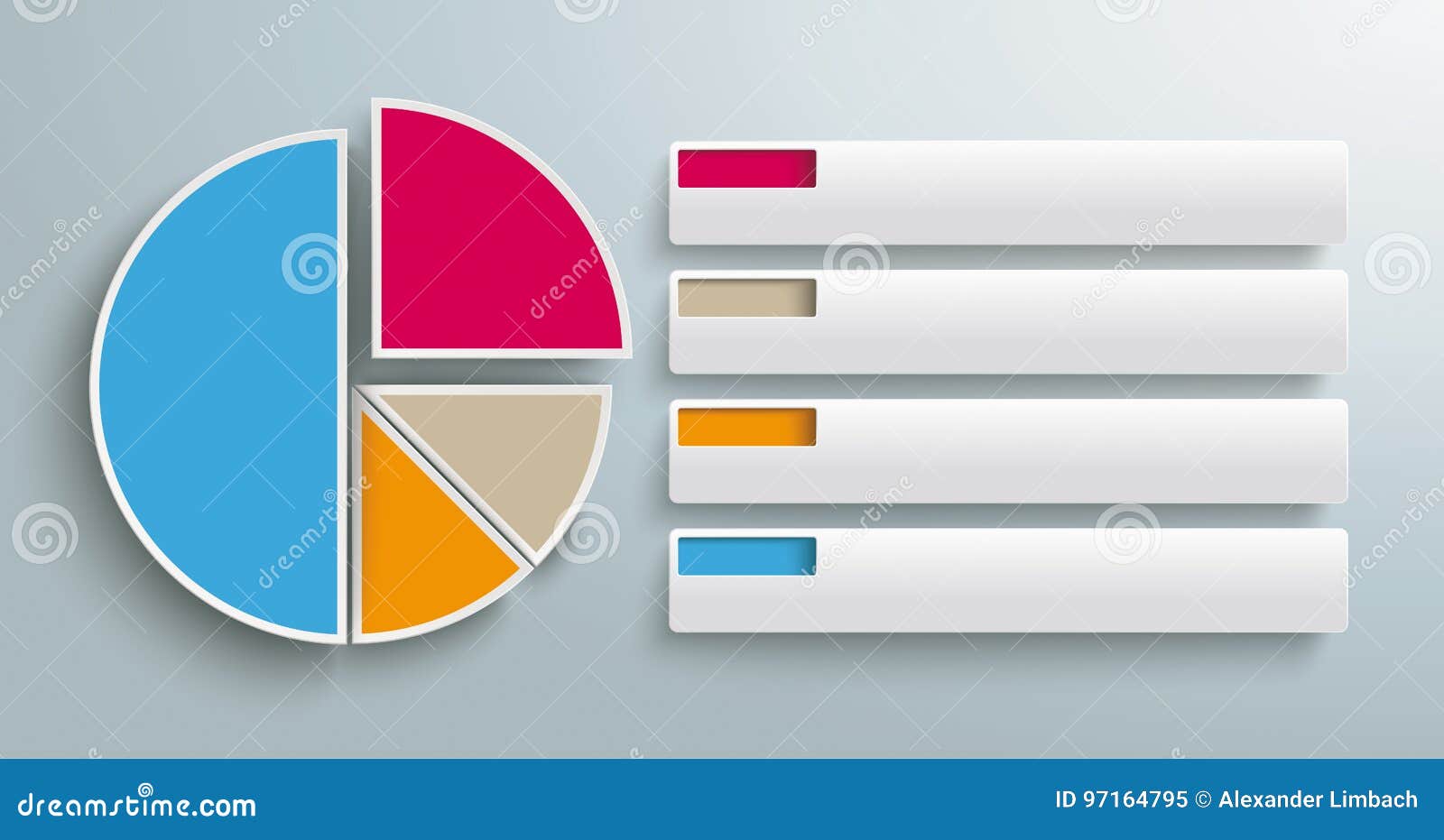 4 Piece Pie Chart