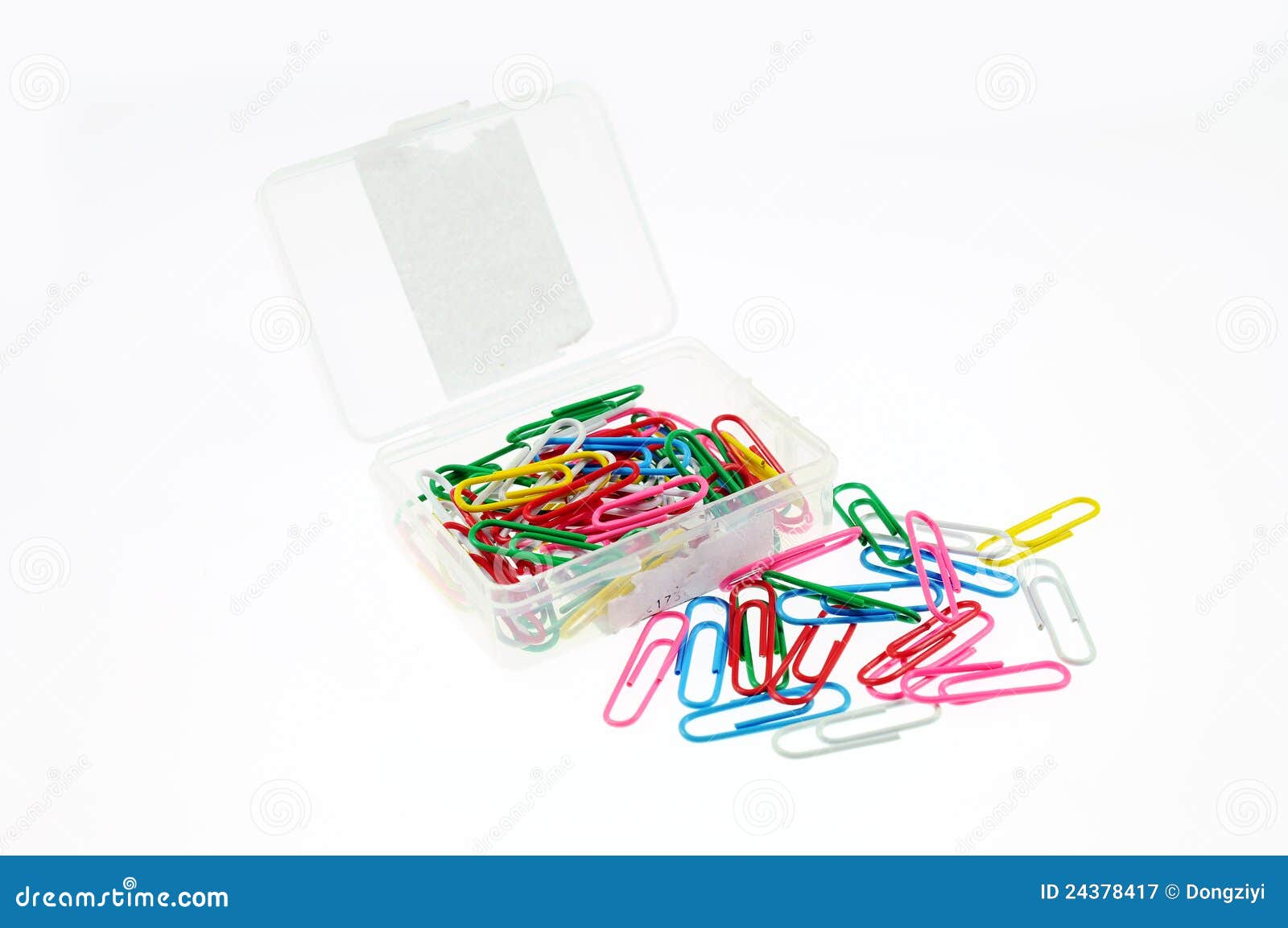 Colored pin in the box. stock image. Image of variety 24378417