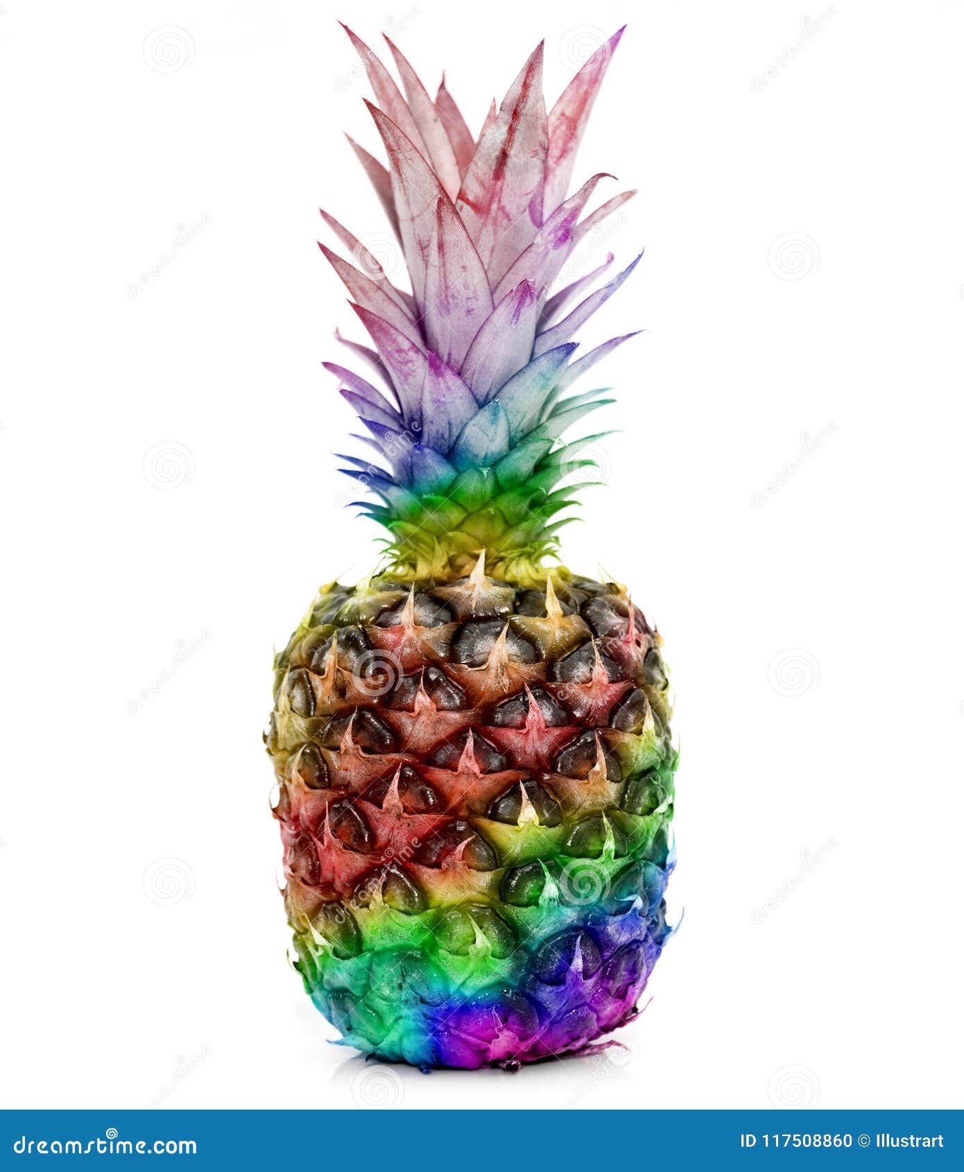 Colored pineapple stock photo. Image of healthy, egzotic - 117508860