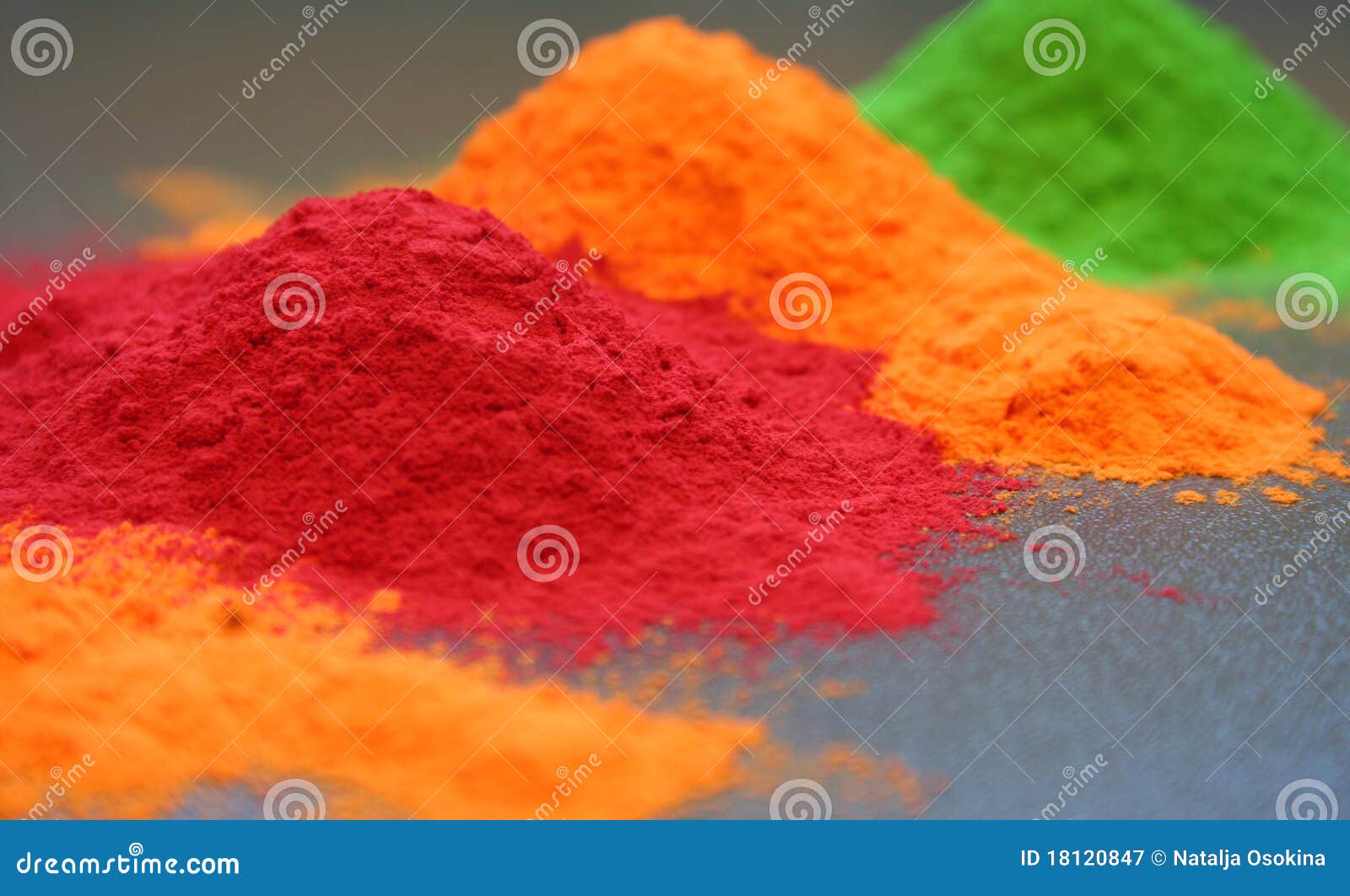 colored powder