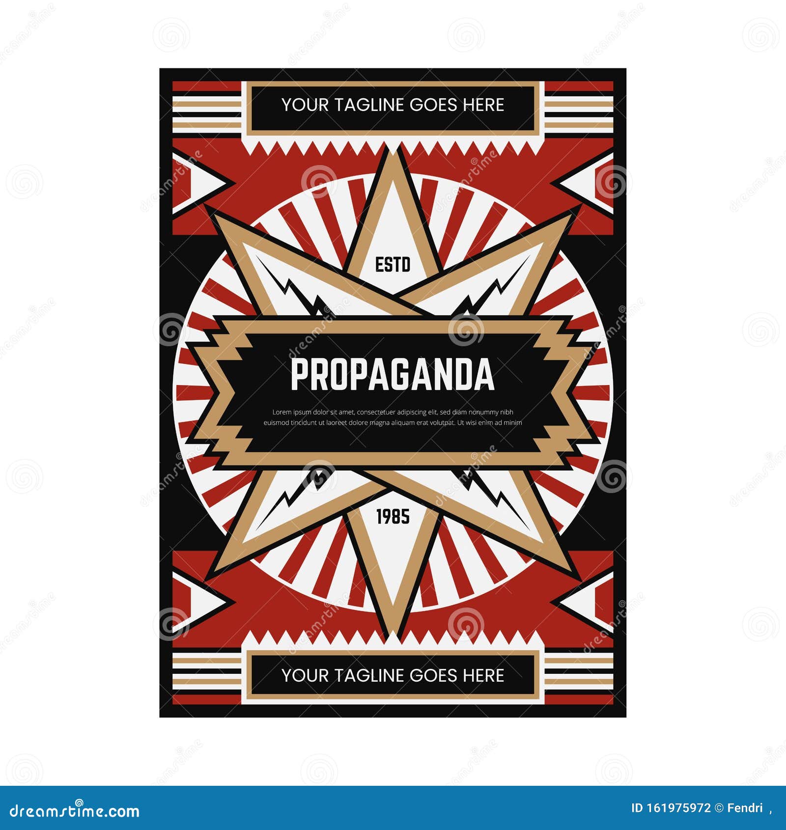propaganda poster  template