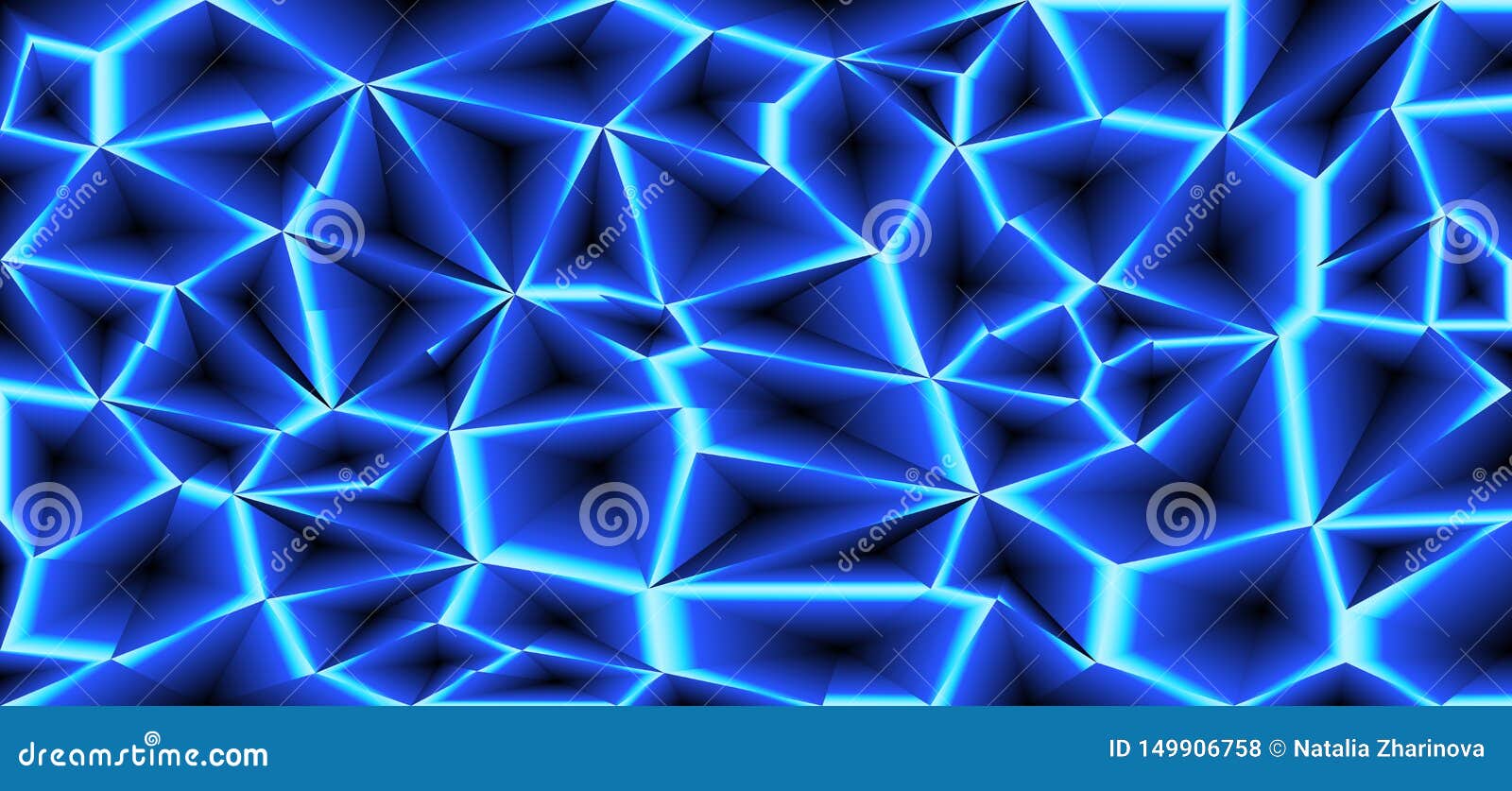 Colored Random Laser Beams on Dark Background. Place for Your Text