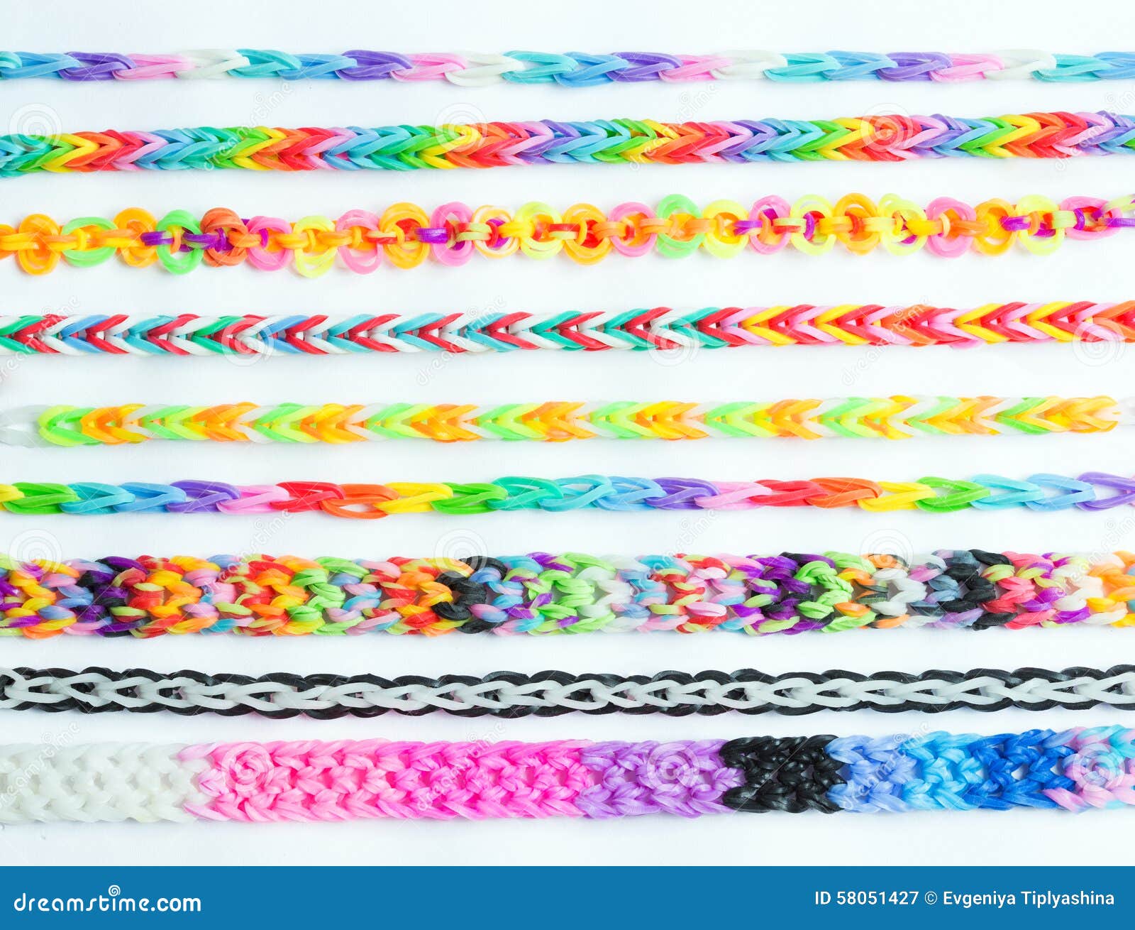 Colored Rubber Bands for Weaving Accessories Stock Image Image of