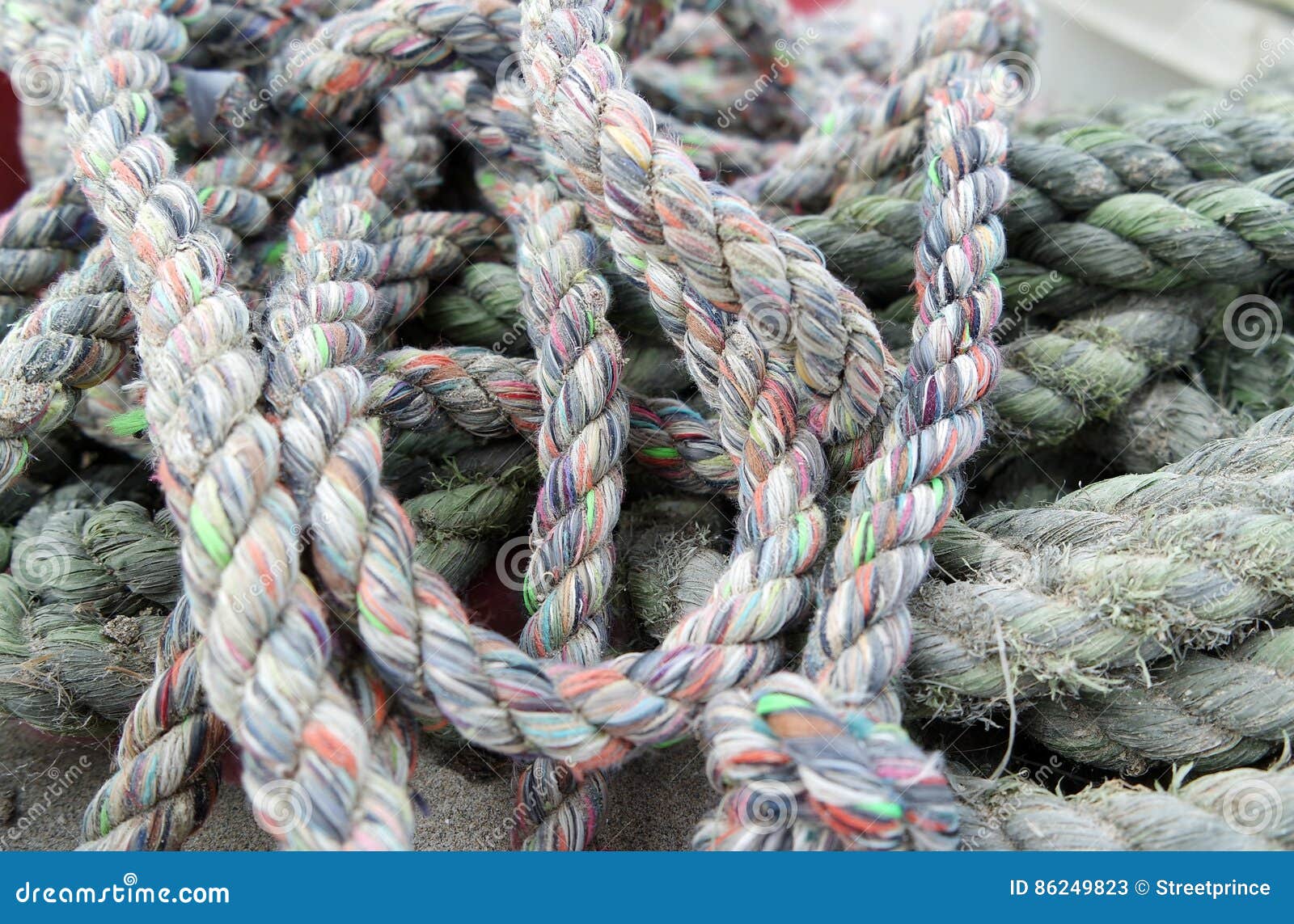 Colored sailor ropes stock image. Image of marine, fabric - 86249823