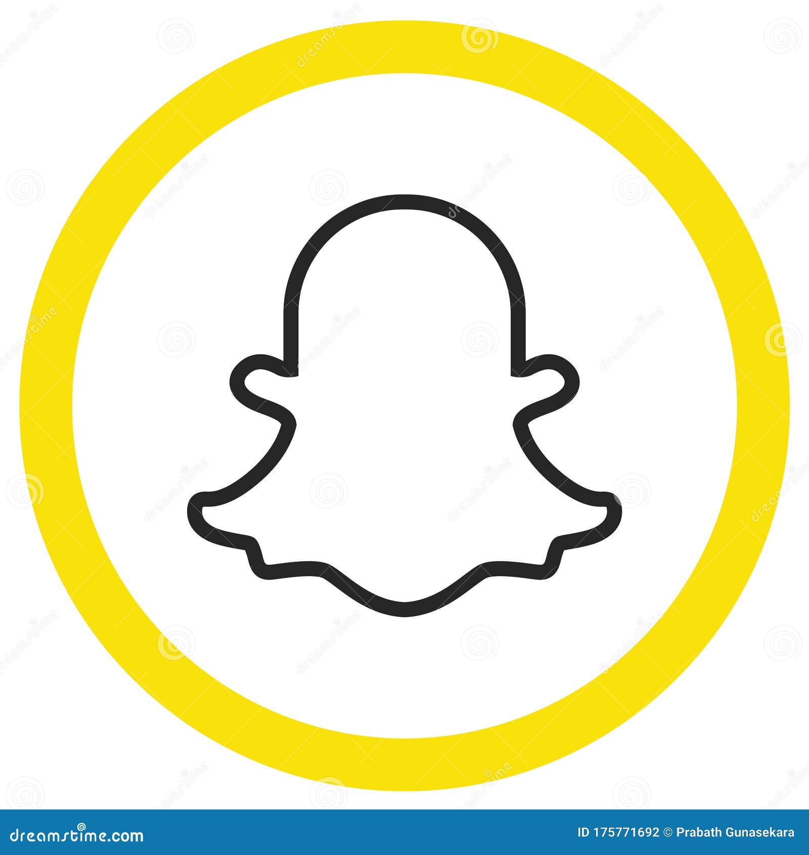Colored Snapchat Logo Icon Editorial Photography Illustration Of Snapchaticon