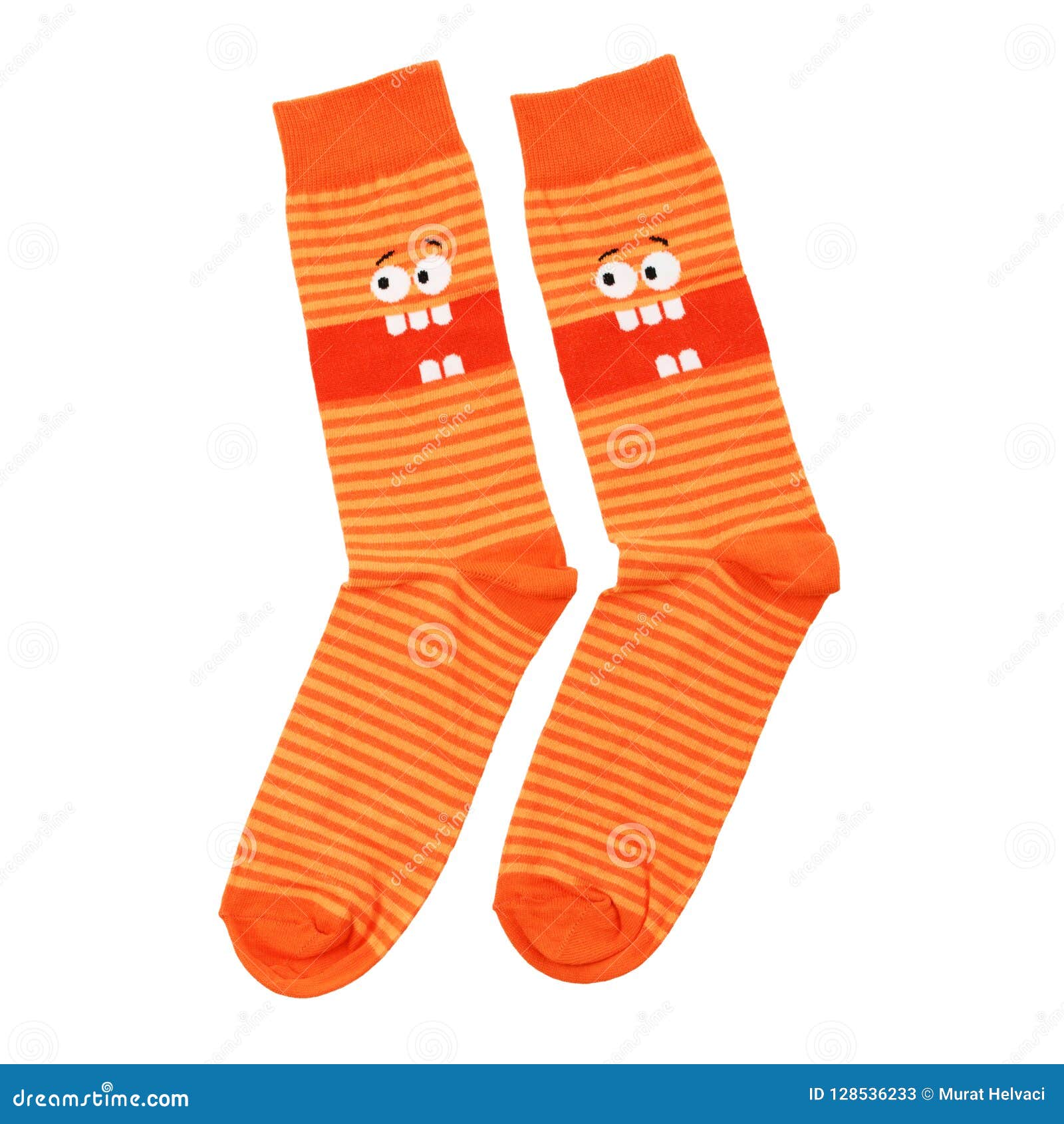 Colored Socks on a White Background Stock Image - Image of closeup ...