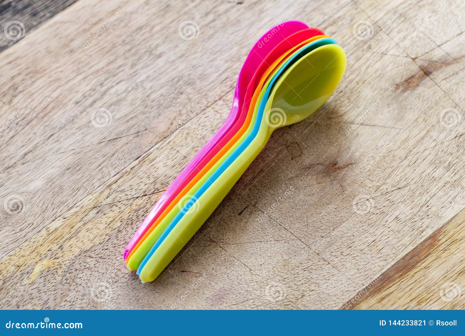 Colored spoons stock image. Image of empty, closeup 144233821