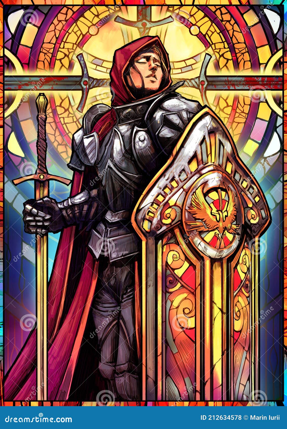 colored-stained-glass-girl-knight-heavy-armor-huge-tower-shield-sword-peacefully-catches-rays-light-her-face-212634578.jpg