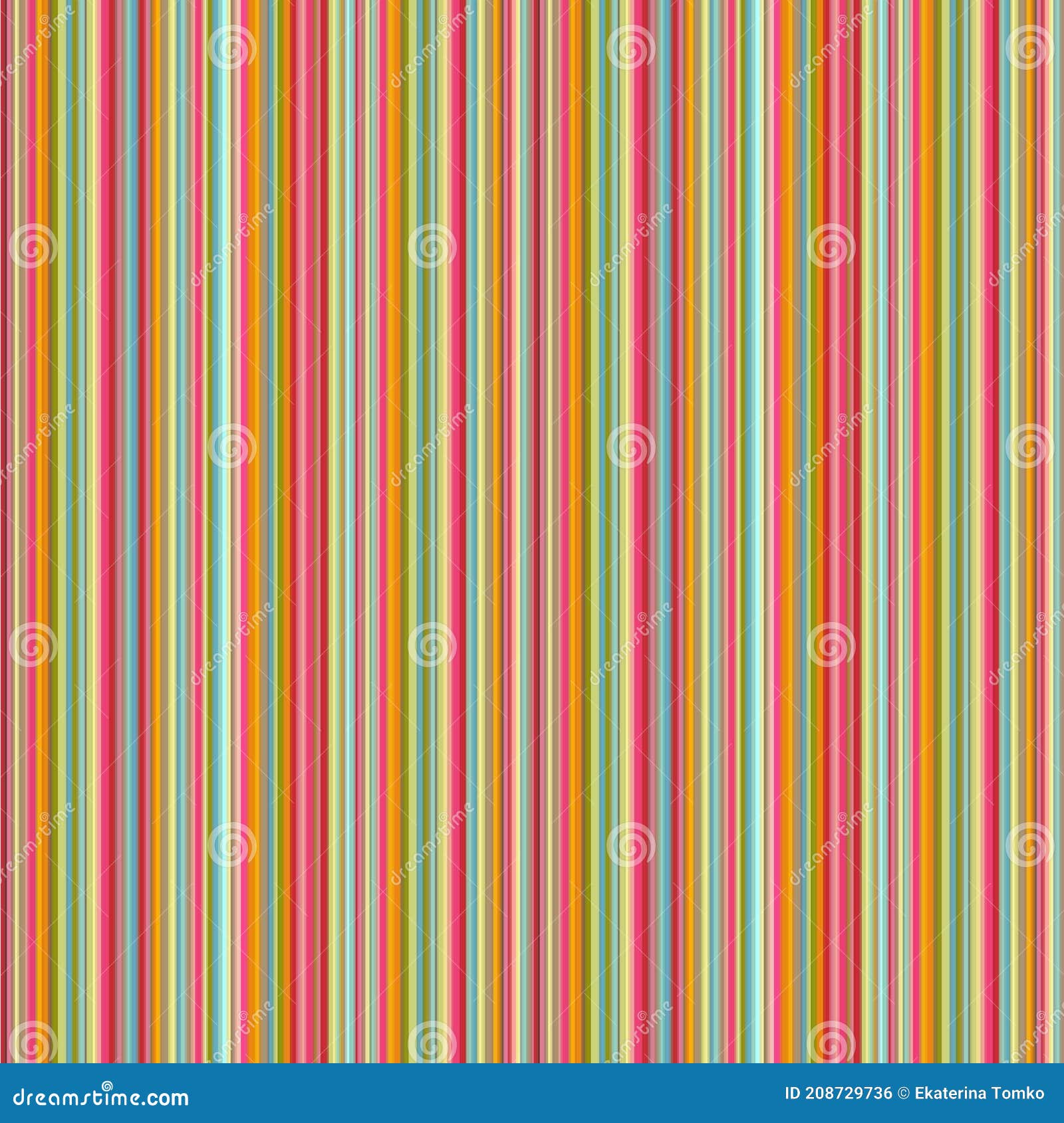 Colored Striped Wallpaper. Colorful, Bright Background. Eps 10 Stock