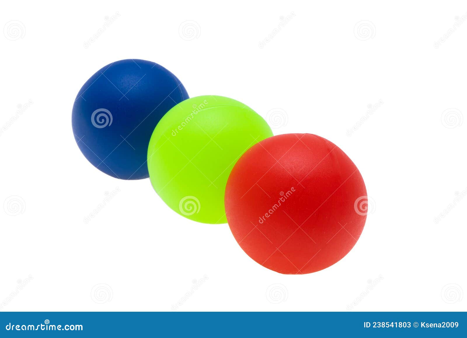 Colored Table Tennis Balls Isolated Stock Image Image of sphere, play 238541803