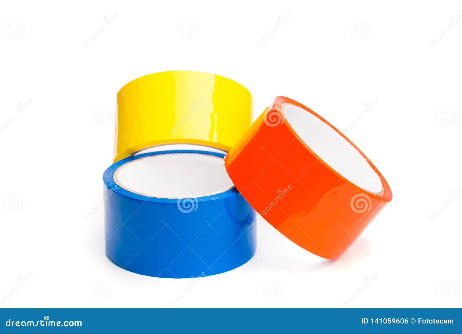 Colored Tape in Large Rolls Stock Photo Image of group, plastic