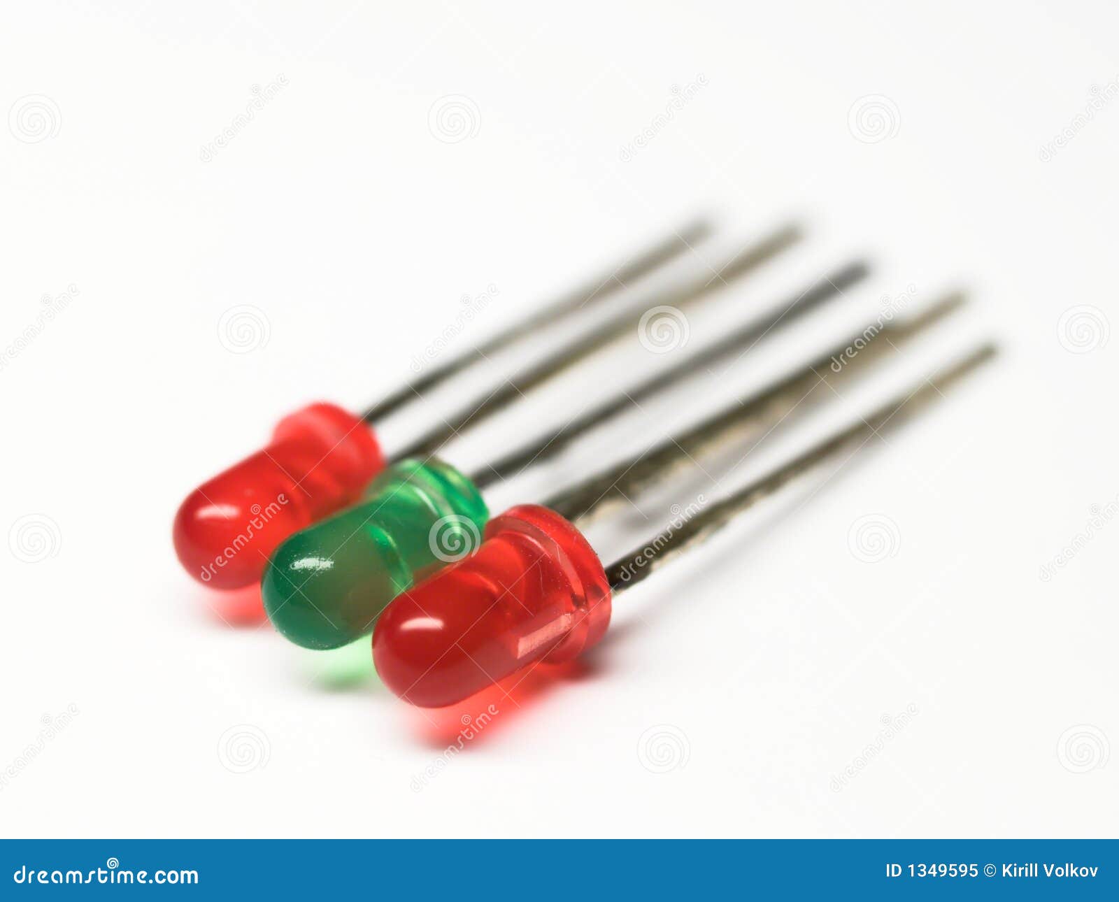 Colored Three Lightemitting Diodes Stock Image Image of lamp