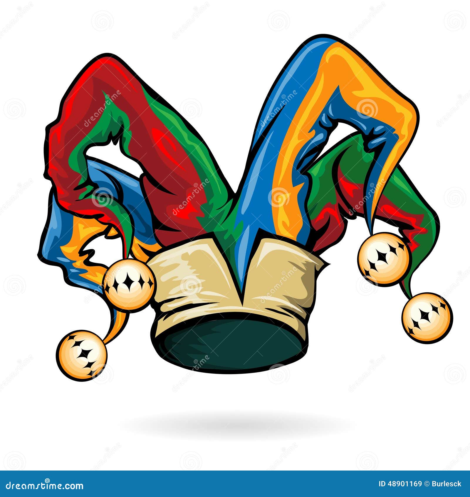 Colored Vector Jester Hat Stock Vector - Image: 48901169