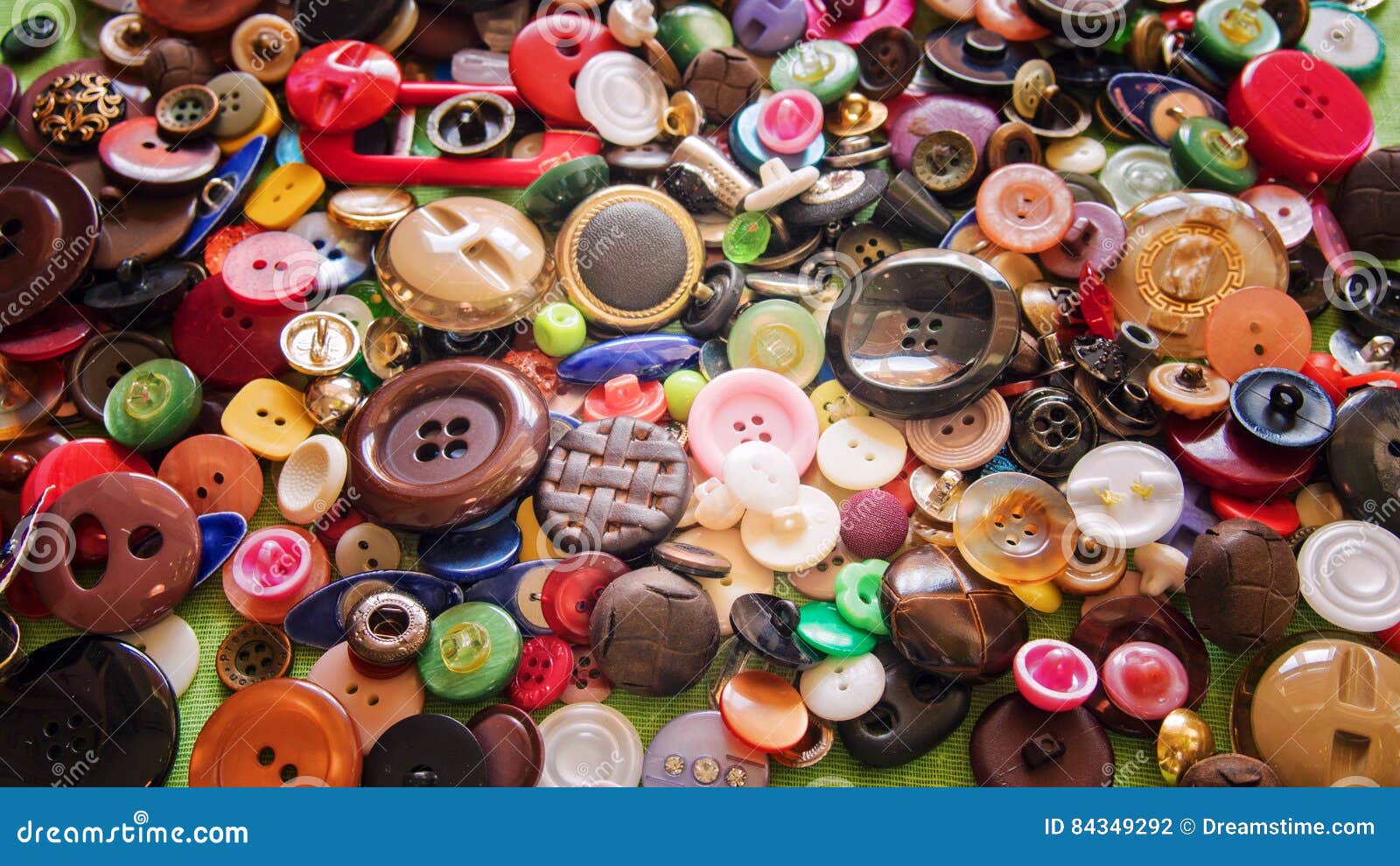 Colored Vintage Buttons for Clothes Stock Photo - Image of vintage ...