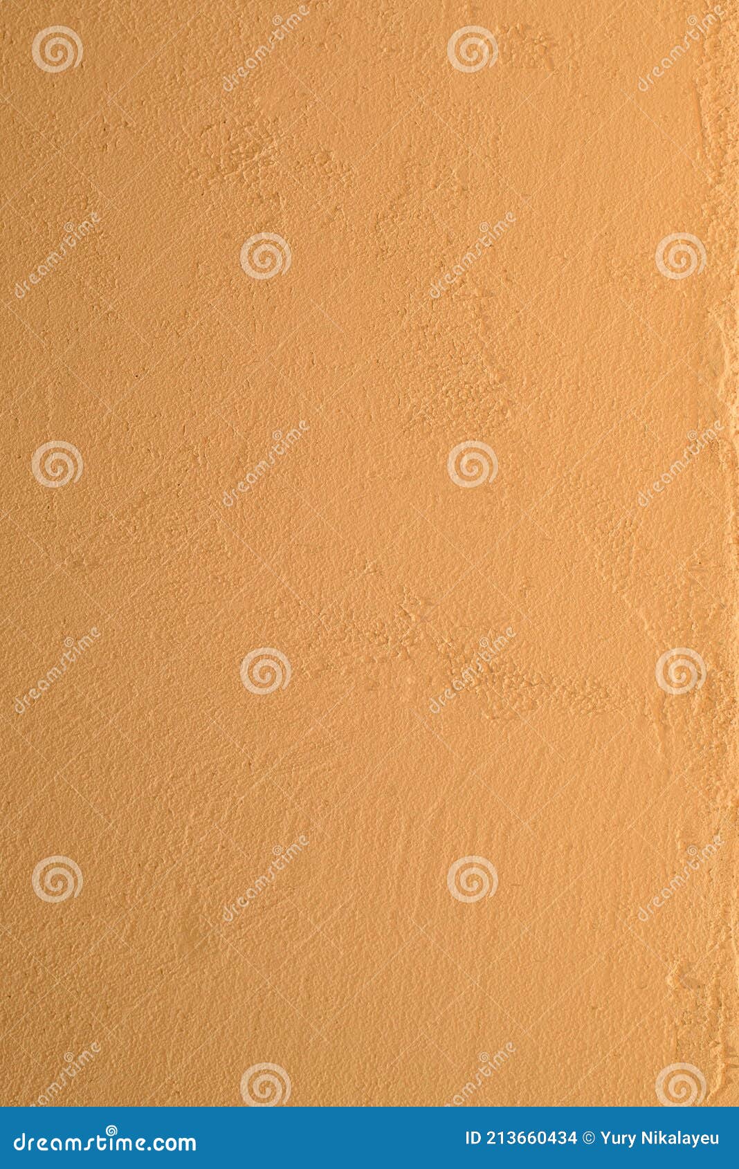 Colored Wall of Light Orange Color. Texture. Background Stock Photo