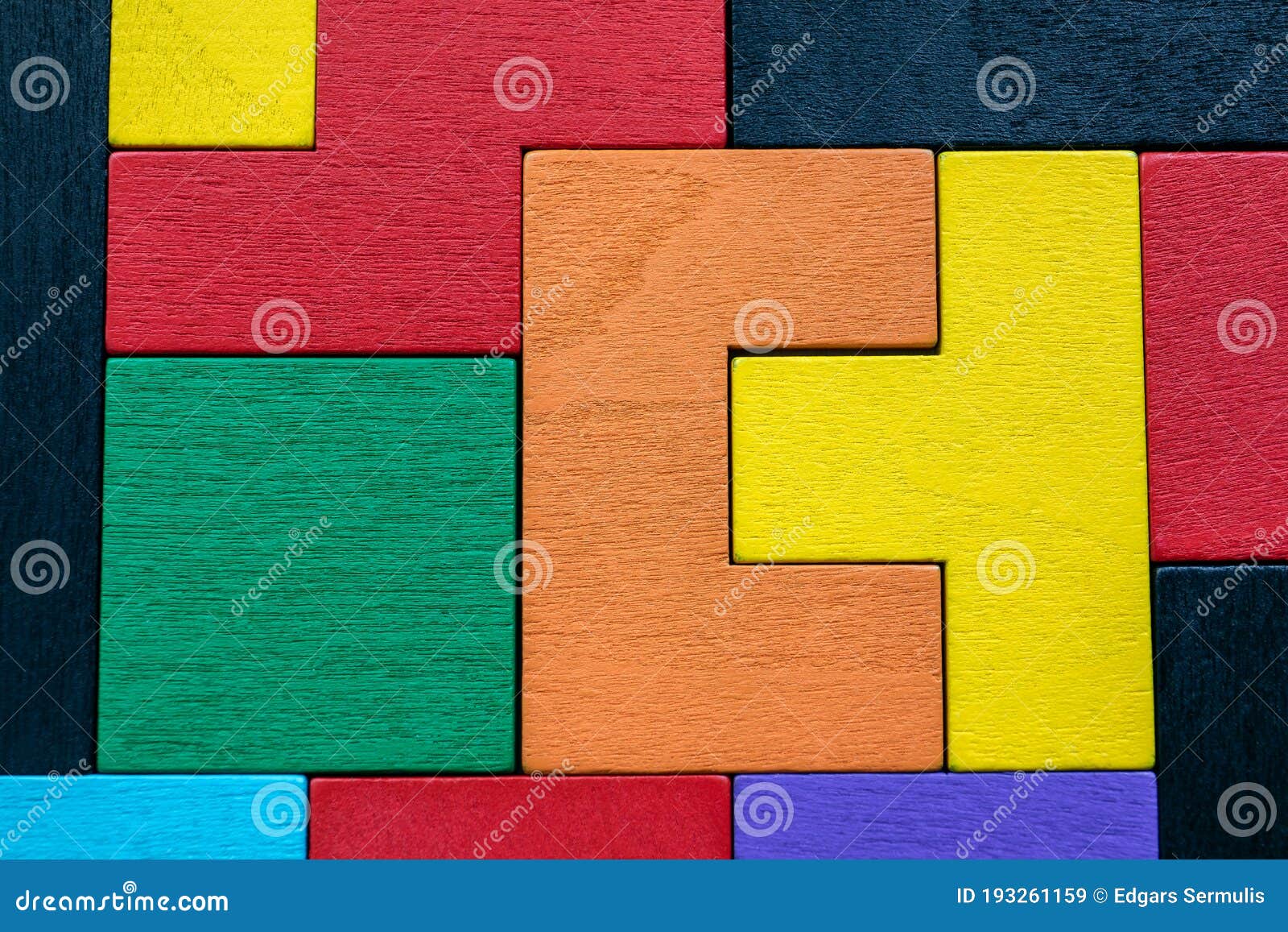 Colored Wooden Blocks. Puzzle, Mind Game and Toy Stock Image Image of