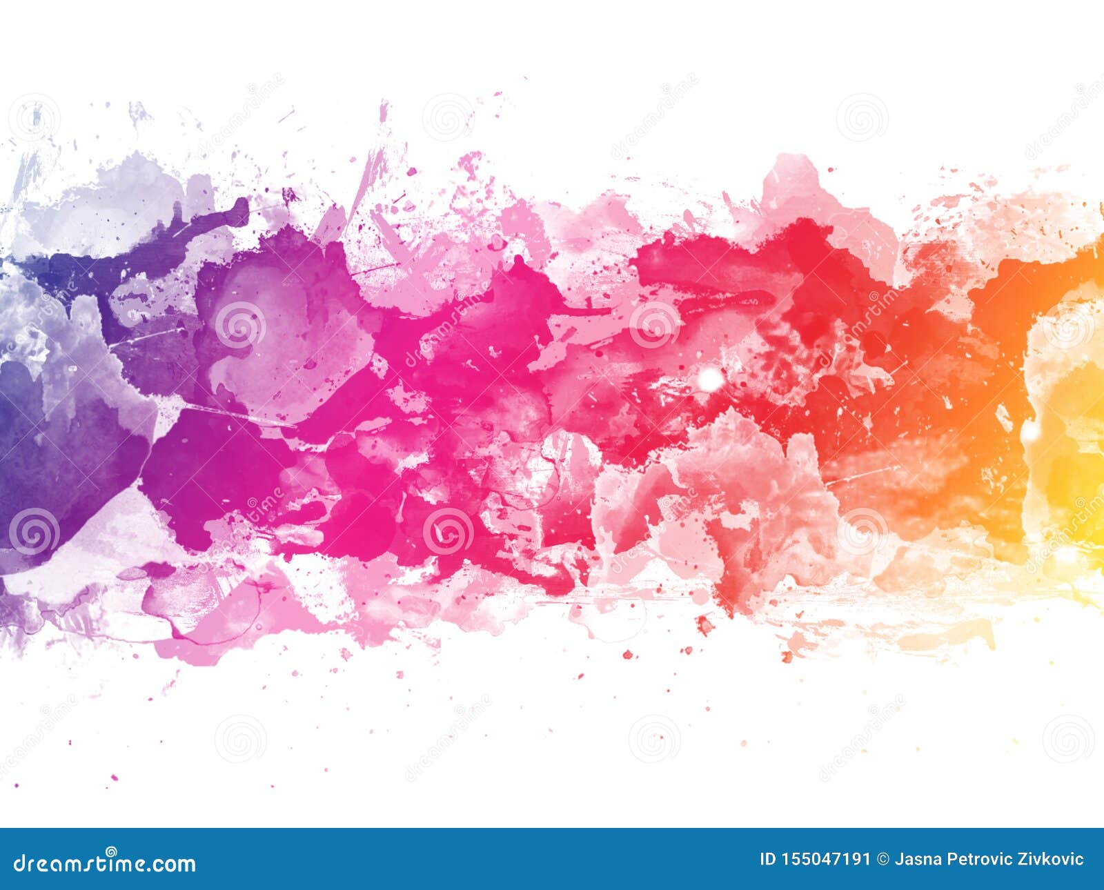 Colorful Abstract Artistic Watercolor Splash Background Stock Illustration  - Illustration of backgrounds, background: 155047191