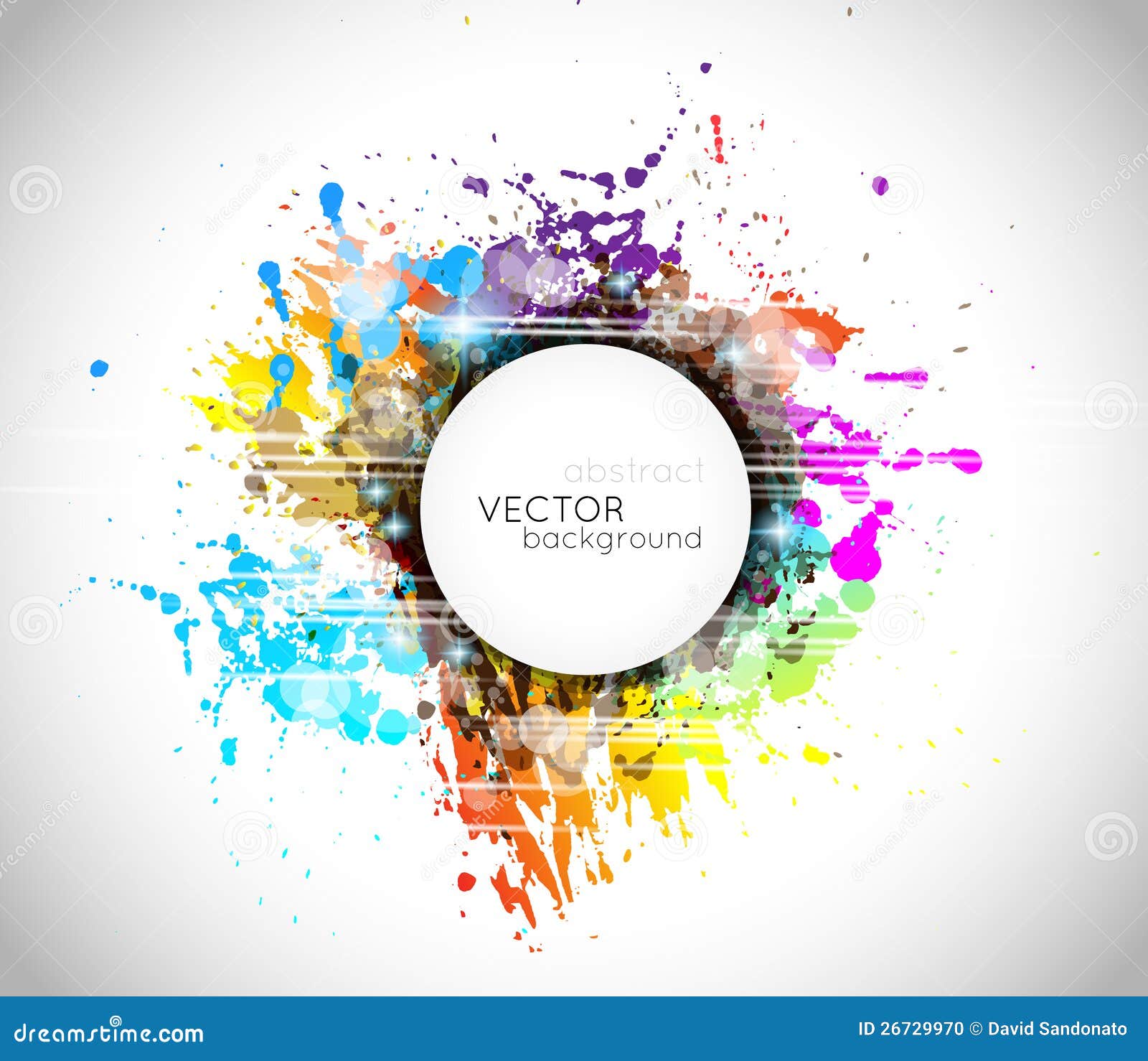 Colorful Abstract Background with Rainbow Colors Stock Illustration ...