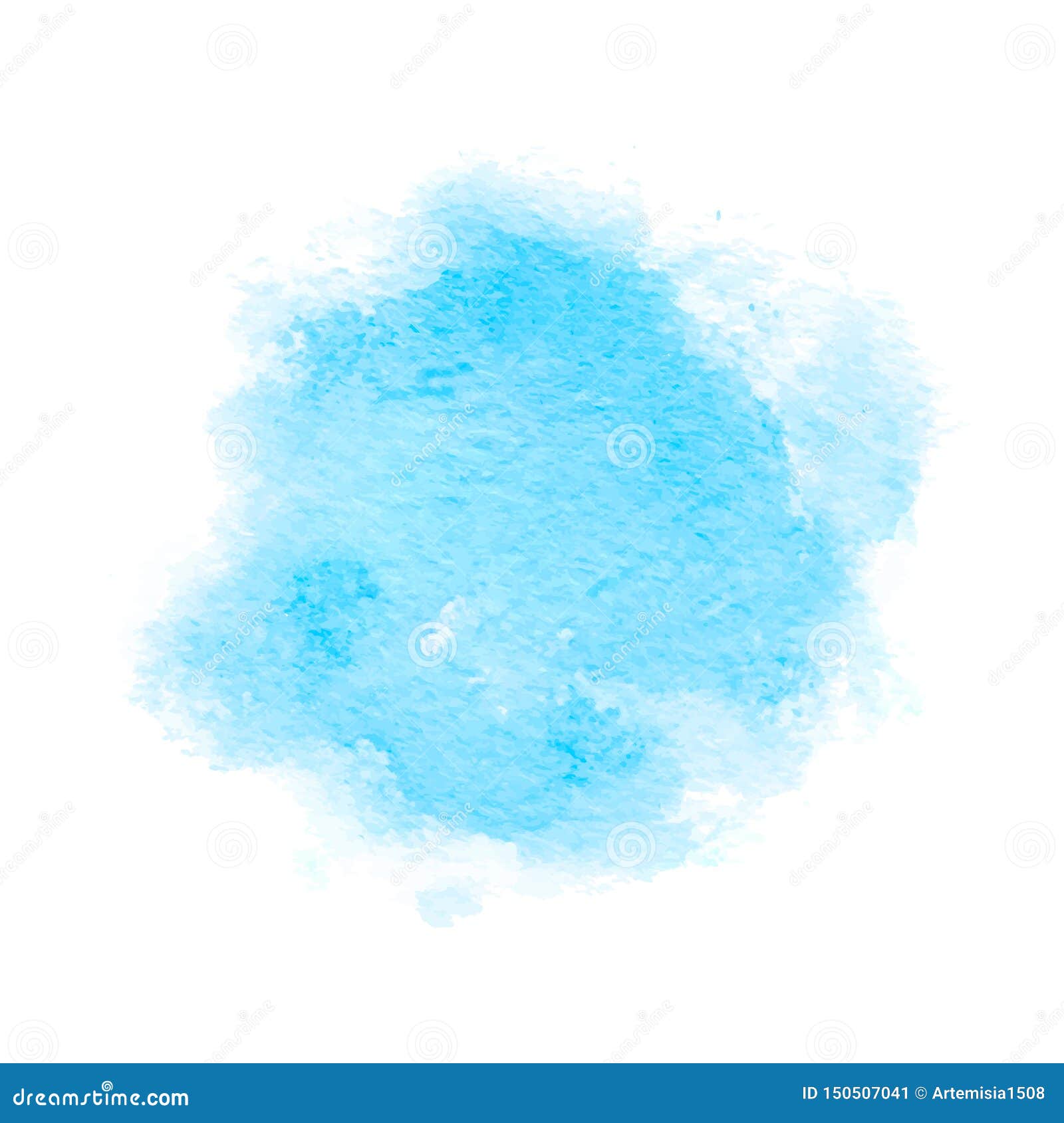 Colorful Abstract Background. Soft Blue Watercolor Stain. Watercolor Painting. Blue Watercolor Splash Stock Vector - Illustration Of Business, Background: 150507041