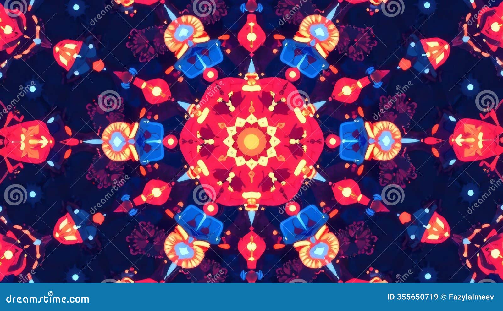 a colorful, abstract  with a star in the center