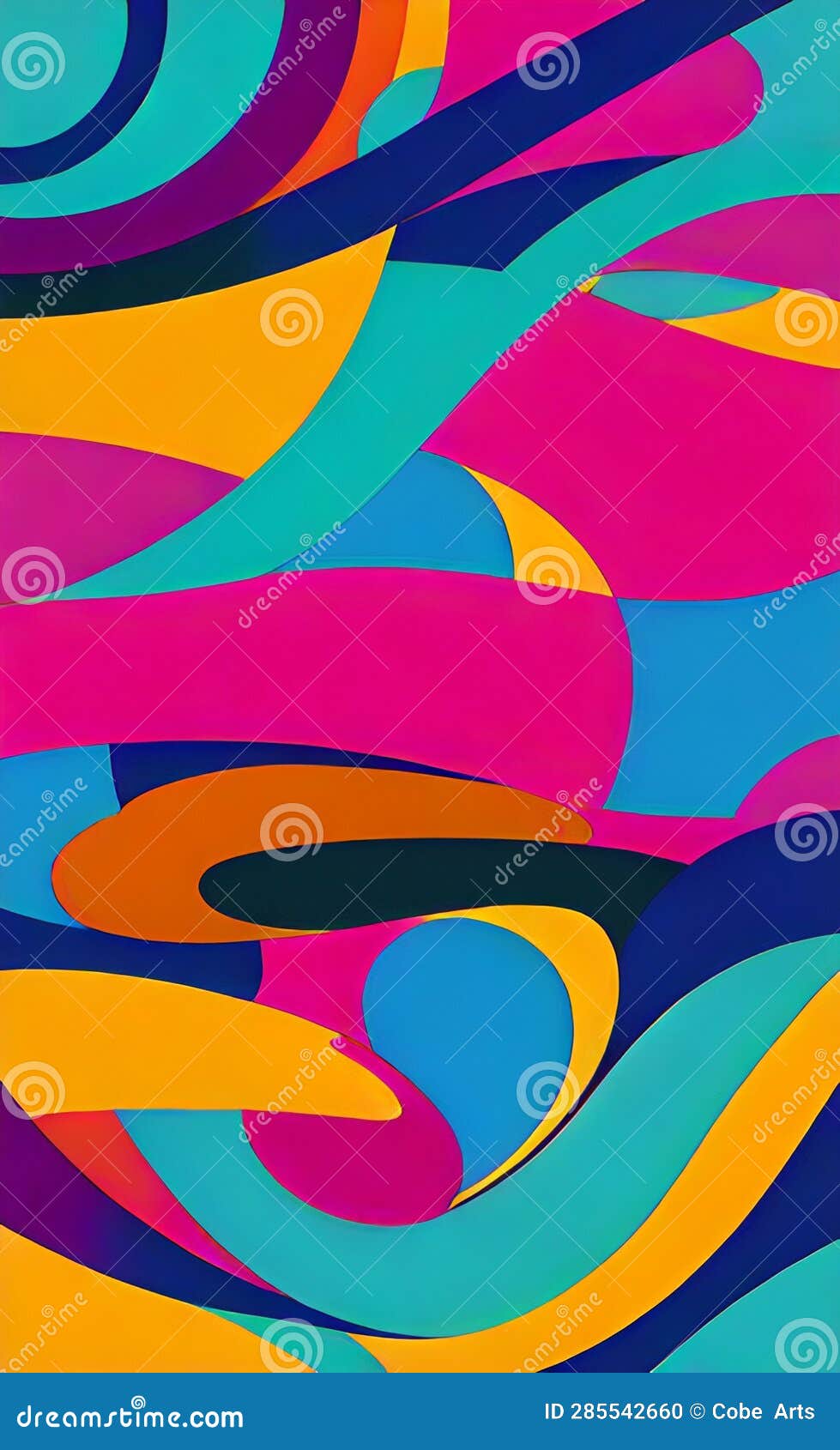 colorful abstract liquid and fluid background for banner. mid-century abstract  pattern.abstract geometric background