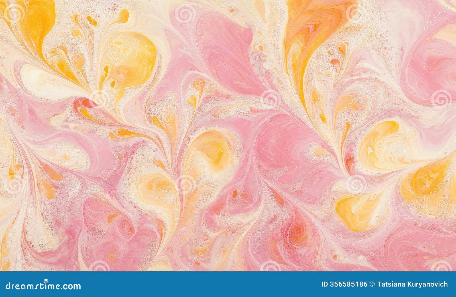 colorful abstract marbling pattern, pink, yellow, white swirls, fluid art, vibrant , artistic texture