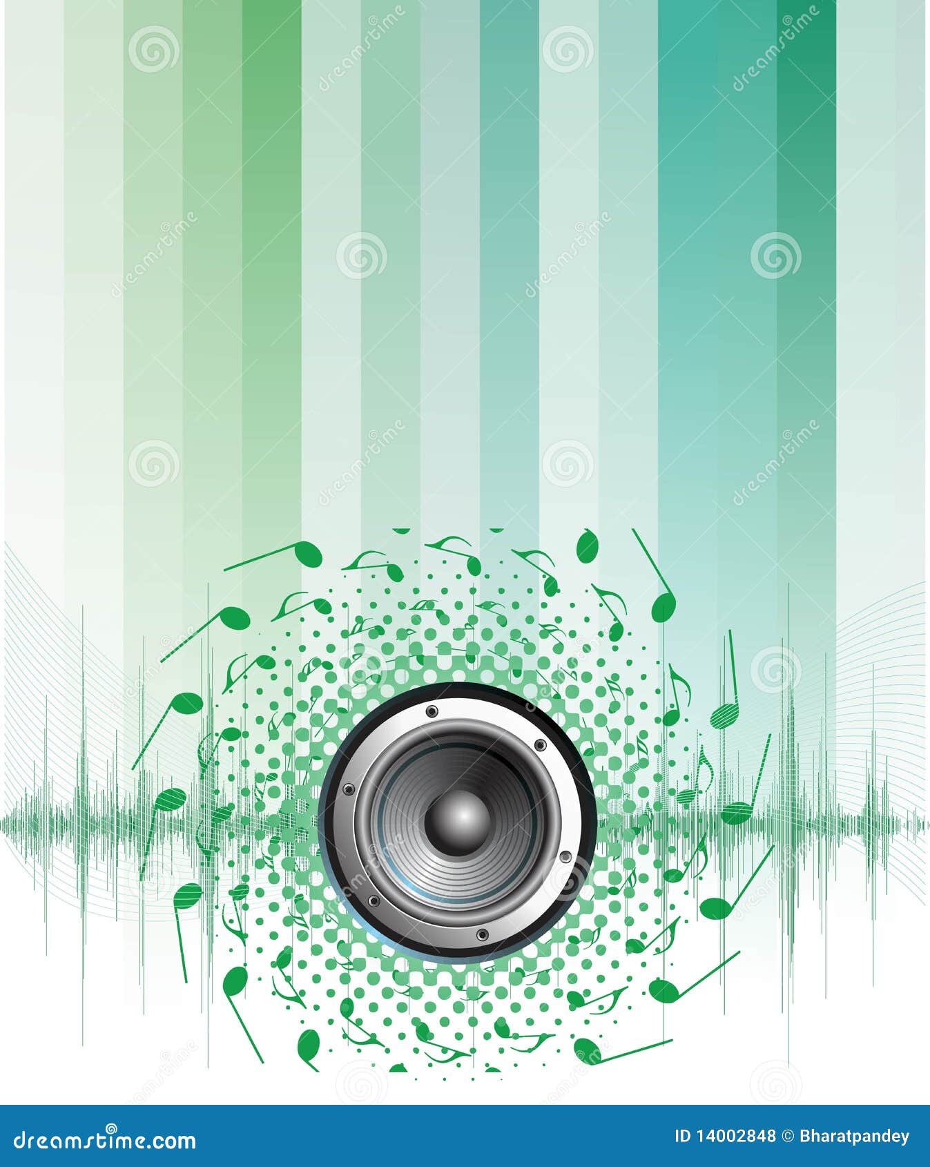 Colorful Abstract Music Background Stock Vector Illustration of